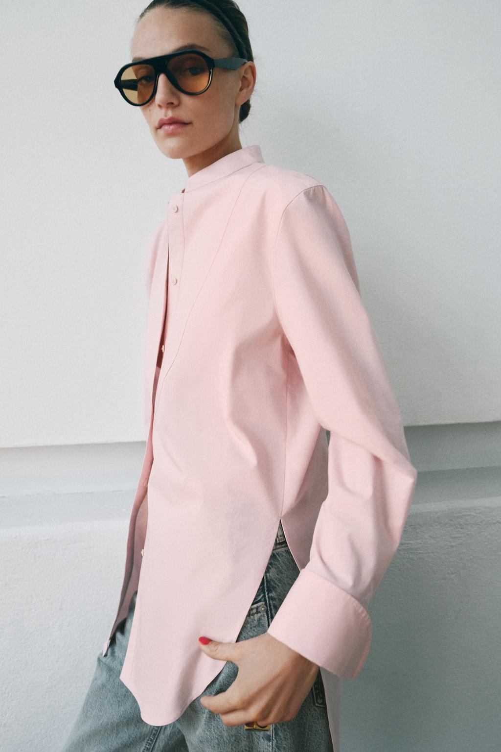 АСИММЕТРИЧНАЯ РУБАШКА ИЗ ПОПЛИНА — ZW COLLECTION