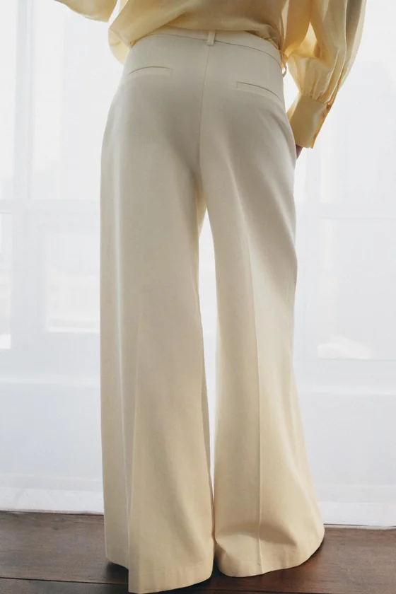БРЮКИ WIDE-LEG С ЗАЩИПАМИ — ZW COLLECTION
