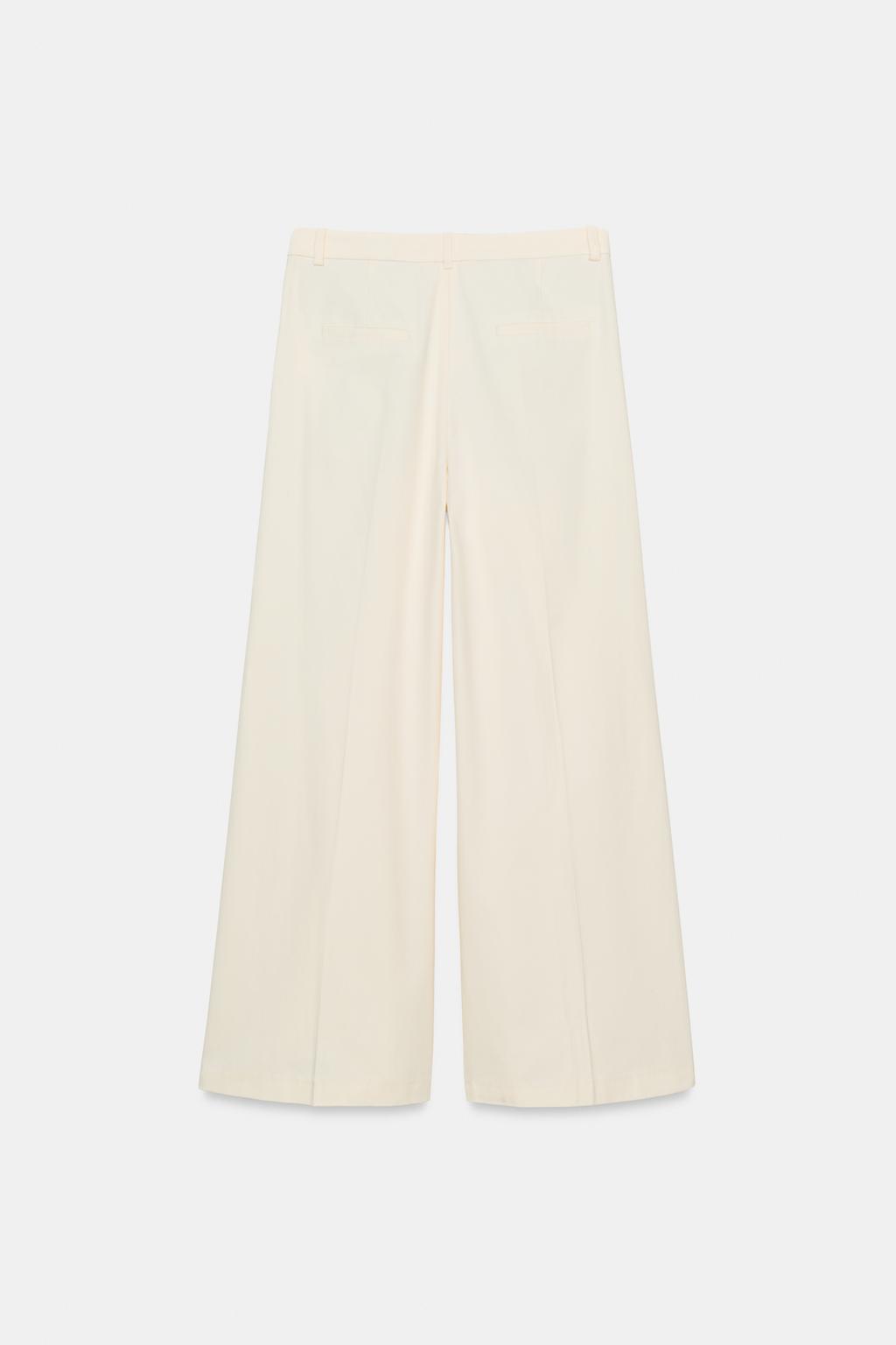 БРЮКИ WIDE-LEG С ЗАЩИПАМИ — ZW COLLECTION