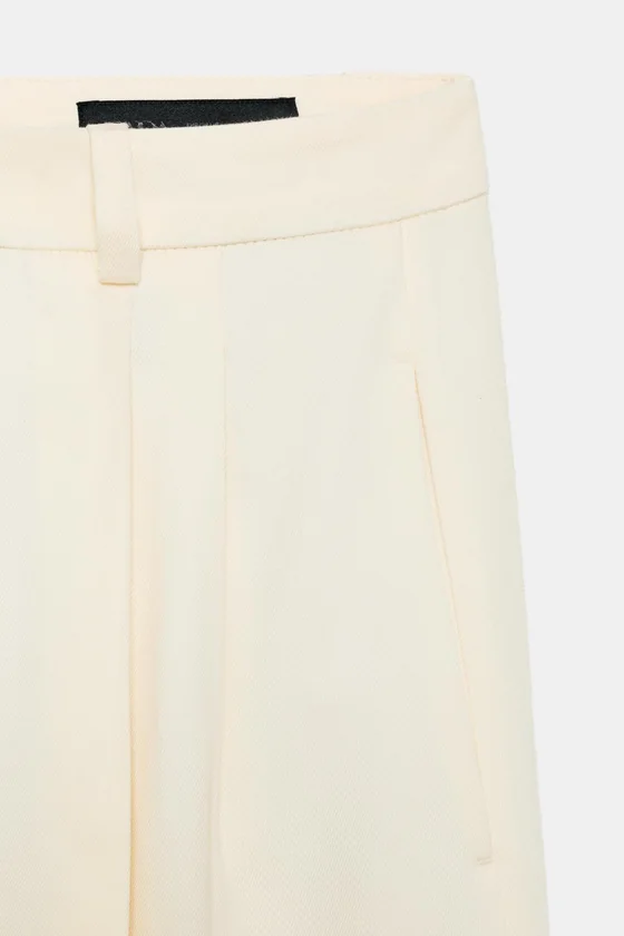 БРЮКИ WIDE-LEG С ЗАЩИПАМИ — ZW COLLECTION