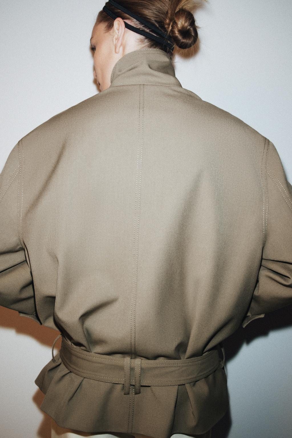 ЖАКЕТ СВОБОДНОГО КРОЯ С ПОЯСОМ — ZW COLLECTION