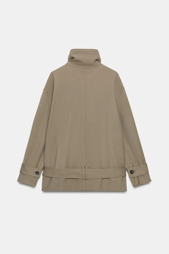 ЖАКЕТ СВОБОДНОГО КРОЯ С ПОЯСОМ — ZW COLLECTION