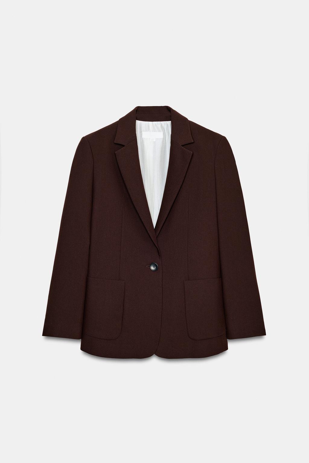 ПРЯМОЙ БЛЕЙЗЕР С ПОДПЛЕЧНИКАМИ