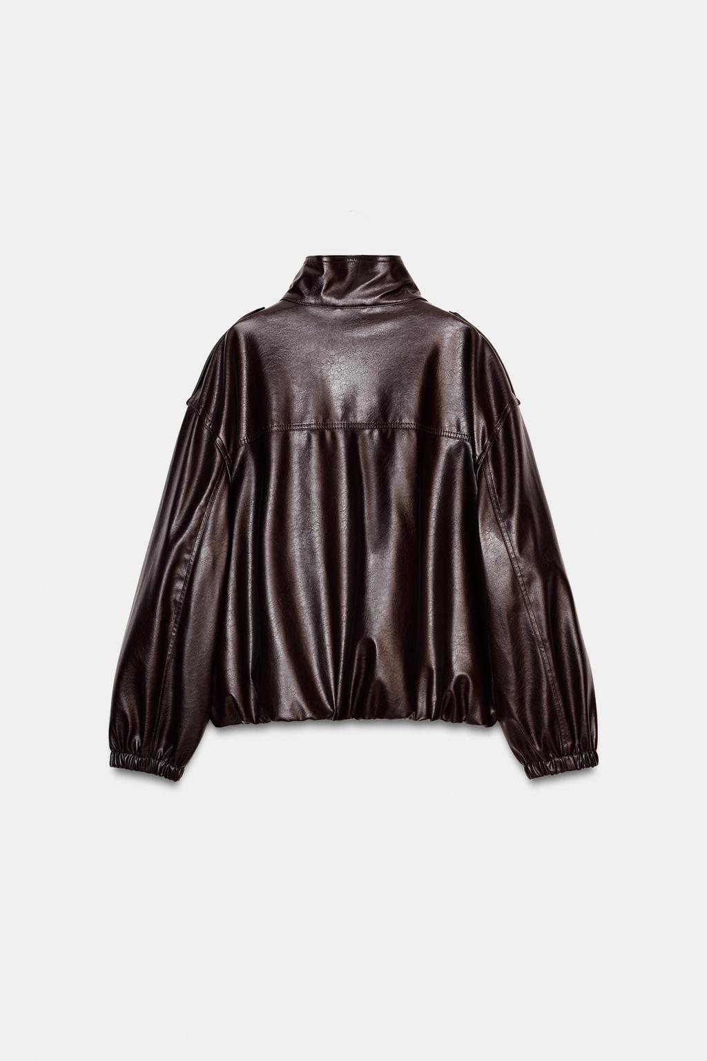 БОМБЕР ИЗ ИСКУССТВЕННОЙ КОЖИ