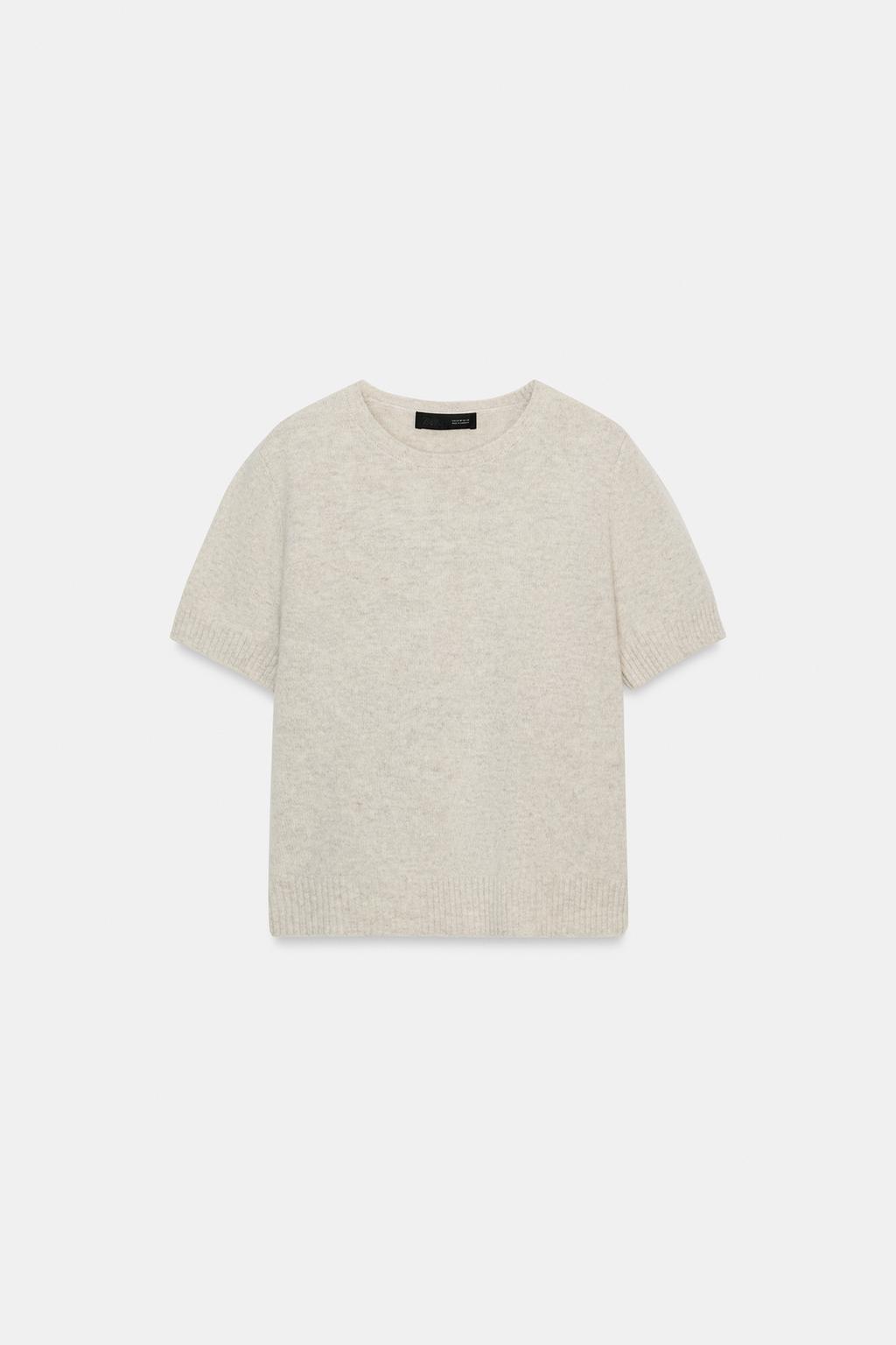 ДЖЕРСИ ИЗ 100% ШЕРСТИ С КОРОТКИМИ РУКАВАМИ