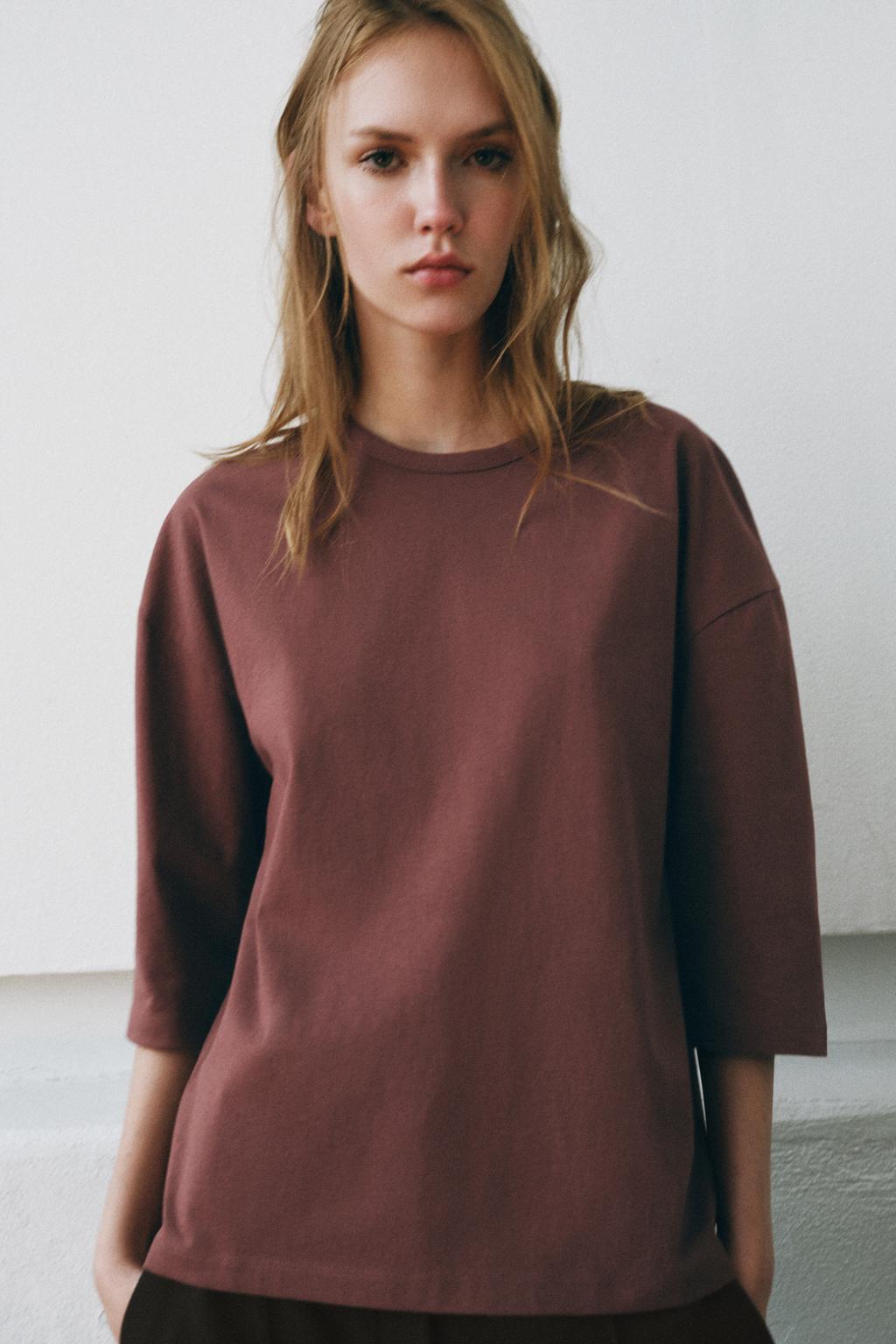 ФУТБОЛКА В СТИЛЕ РУСТИК С КОРОТКИМИ РУКАВАМИ