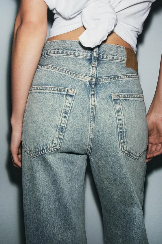 ДЖИНСЫ BAGGY СО СРЕДНЕЙ ПОСАДКОЙ — ZW COLLECTION