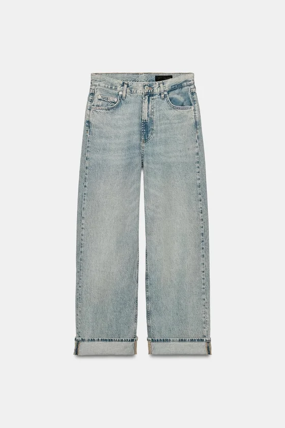ДЖИНСЫ BAGGY СО СРЕДНЕЙ ПОСАДКОЙ — ZW COLLECTION