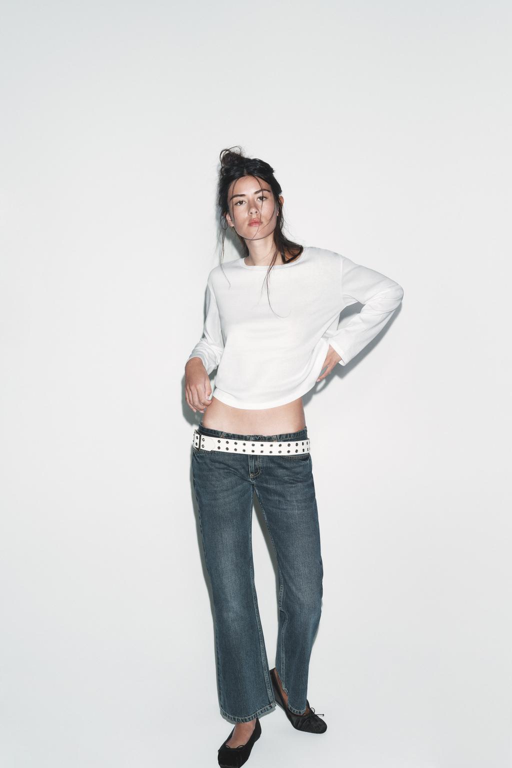 ФУТБОЛКА С ДЛИННЫМИ РУКАВАМИ И ВЫРЕЗОМ «ЛОДОЧКА»