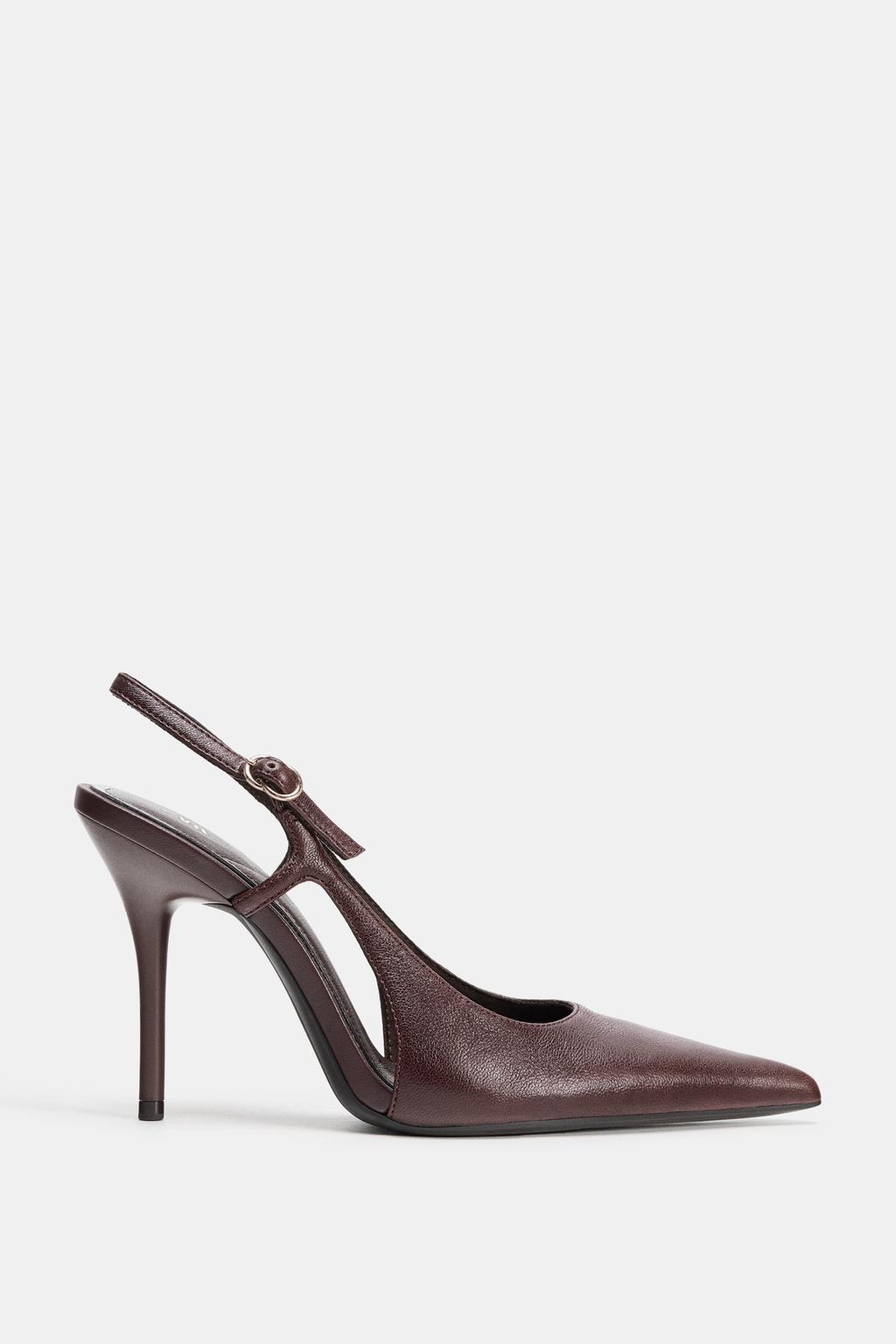 КОЖАНЫЕ ТУФЛИ НА КАБЛУКЕ