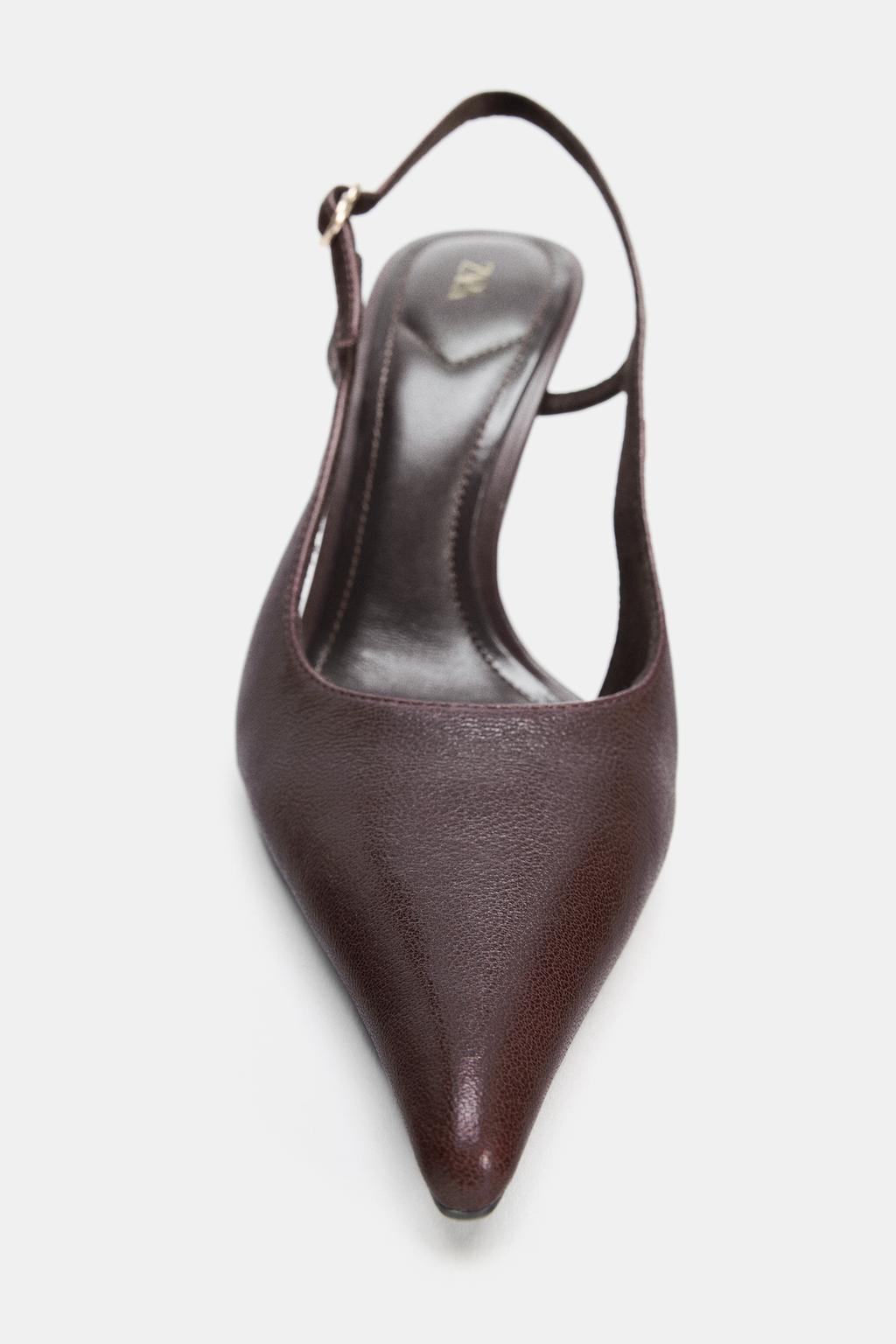 КОЖАНЫЕ ТУФЛИ НА КАБЛУКЕ