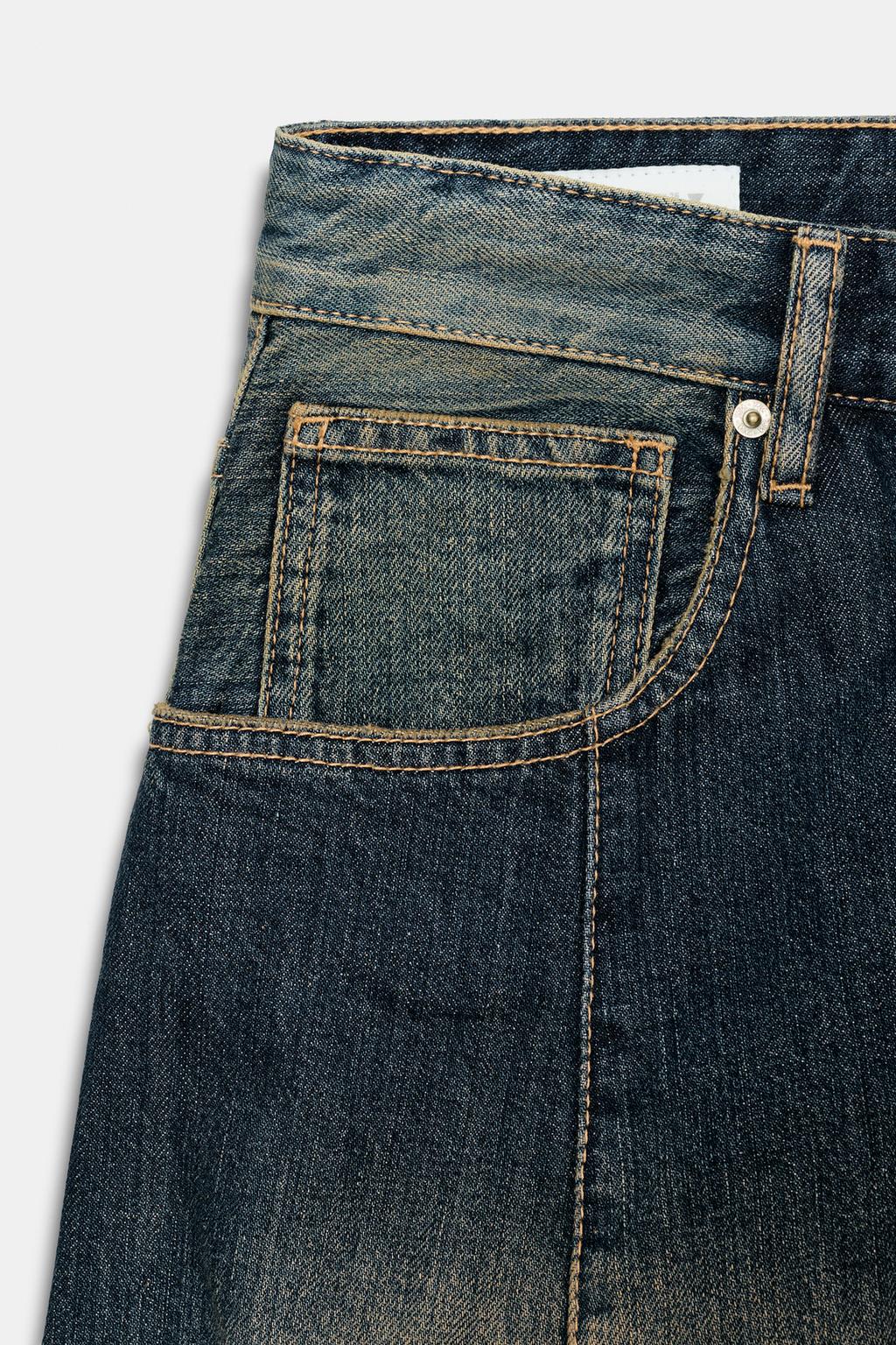 ДЖИНСЫ TRF ОВЕРСАЙЗ СО СРЕДНЕЙ ПОСАДКОЙ