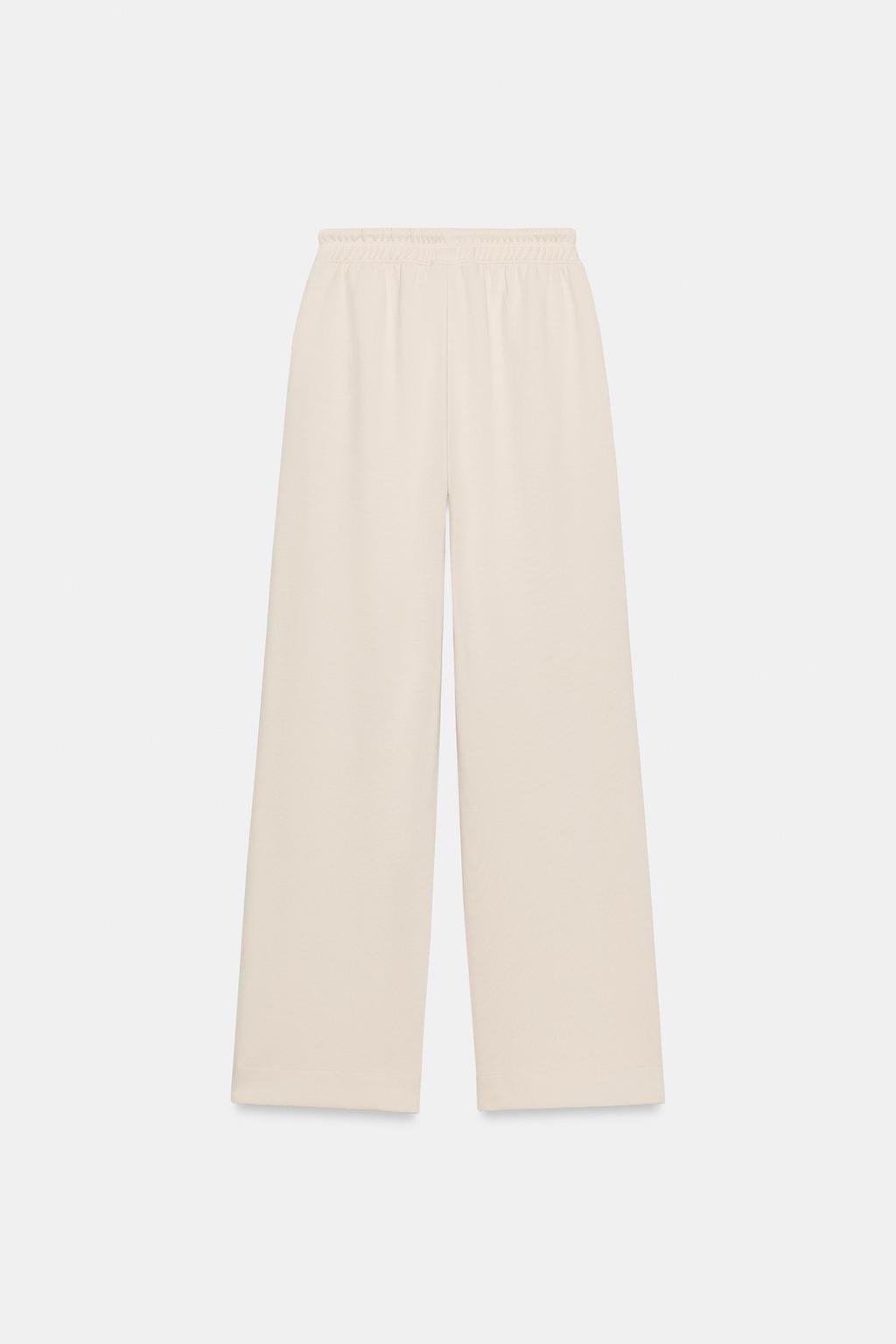 БРЮКИ ИЗ ТРИКОТАЖА ИНТЕРЛОК С ЭФФЕКТОМ ПОТЕРТОСТИ