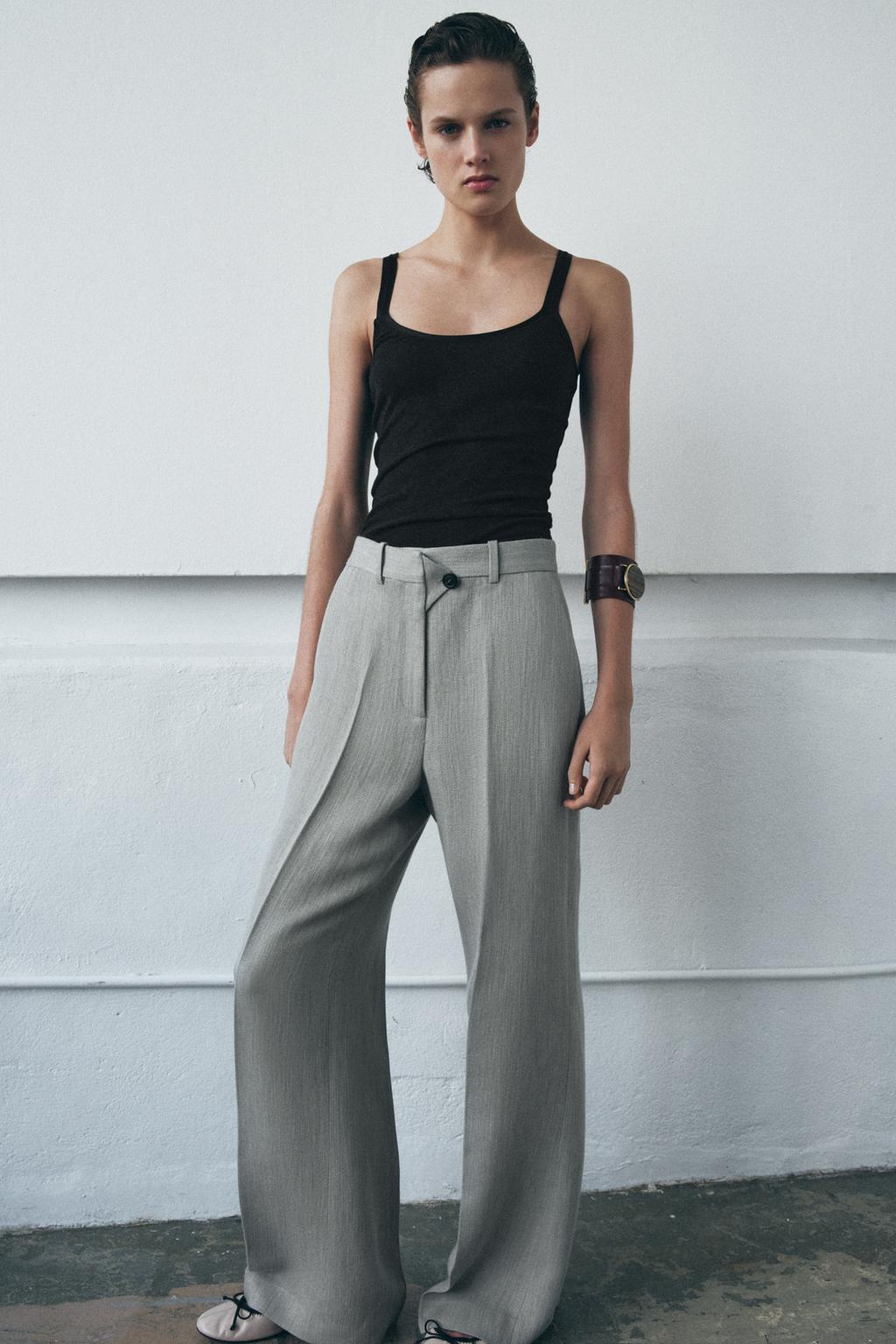 РАСКЛЕШЕННЫЕ БРЮКИ СТРУКТУРНЫЕ ZW COLLECTION