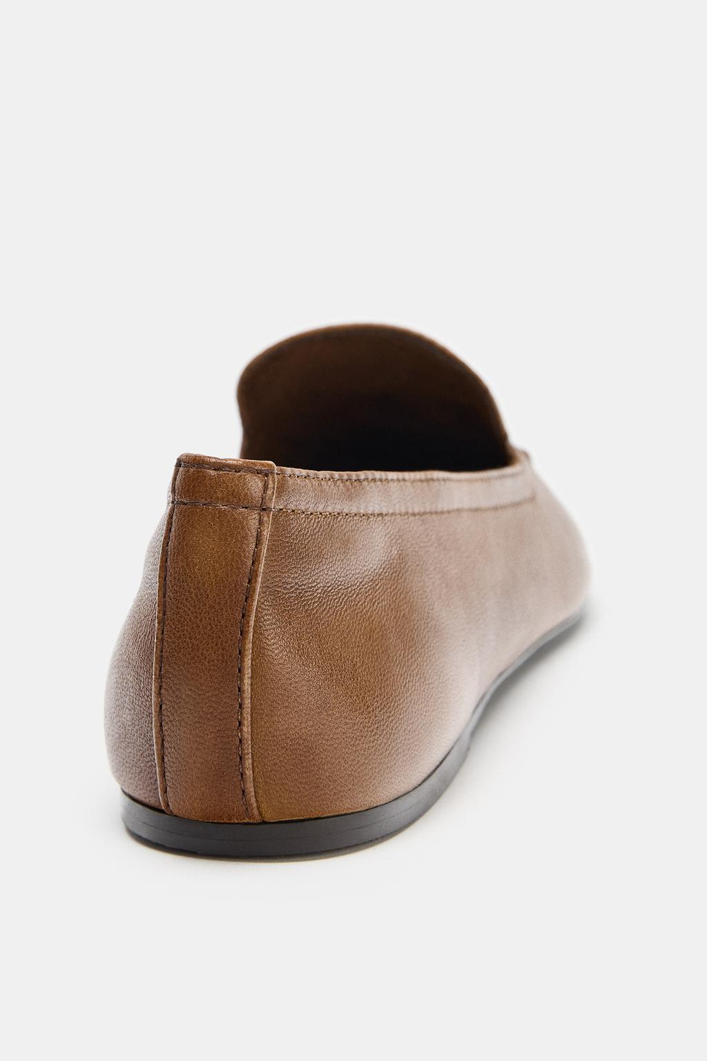 КОЖАНЫЕ ЛОФЕРЫ С ВЫСОКИМ РАНТОМ