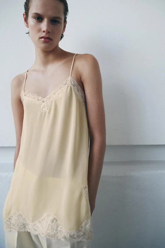 ТОП В БЕЛЬЕВОМ СТИЛЕ С КРУЖЕВОМ — ZW COLLECTION