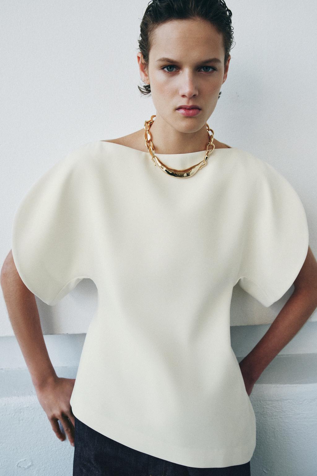 ТОП С ОБЪЕМНЫМИ РУКАВАМИ — ZW COLLECTION
