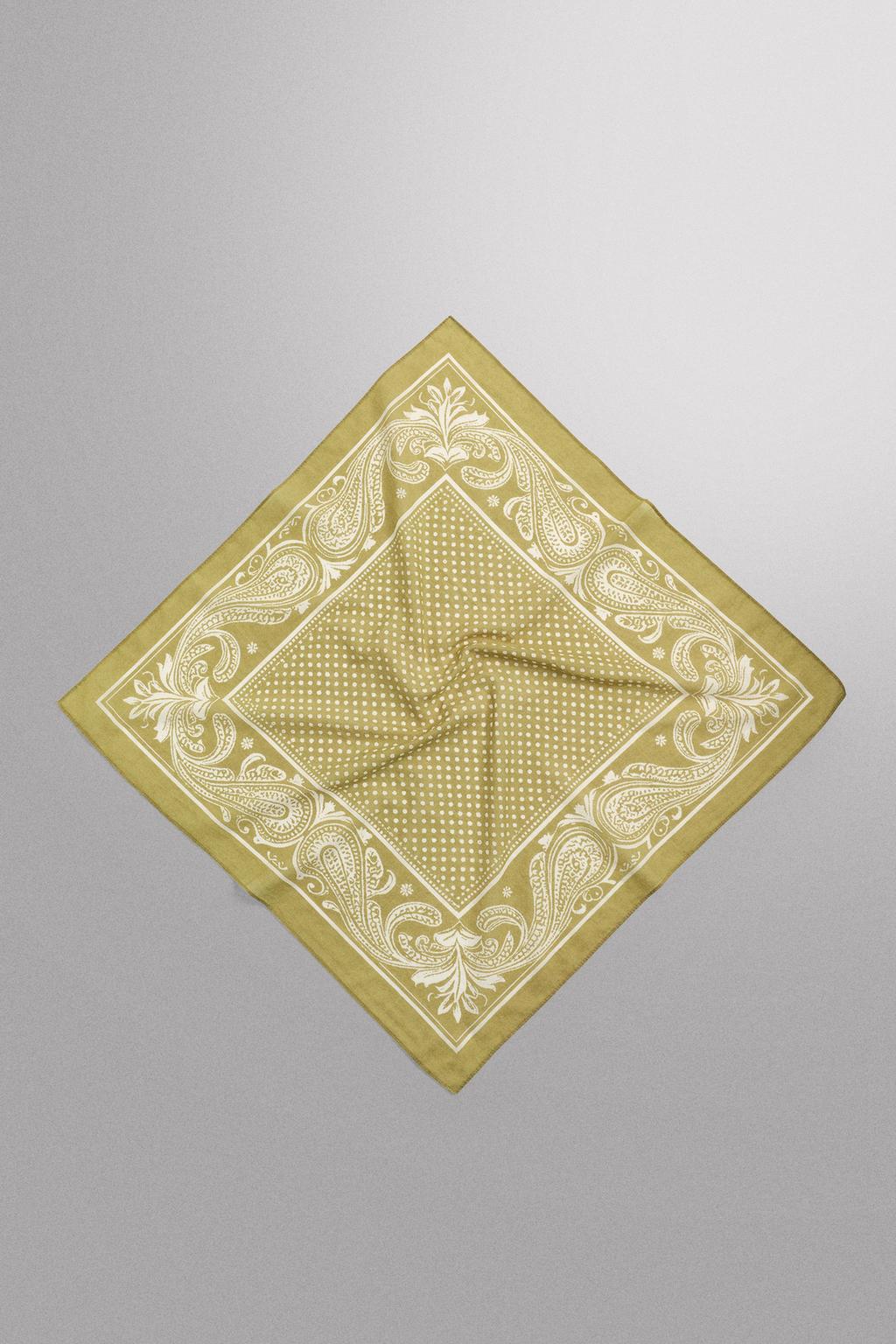 БАНДАНА С ГЕОМЕТРИЧЕСКИМ ПРИНТОМ