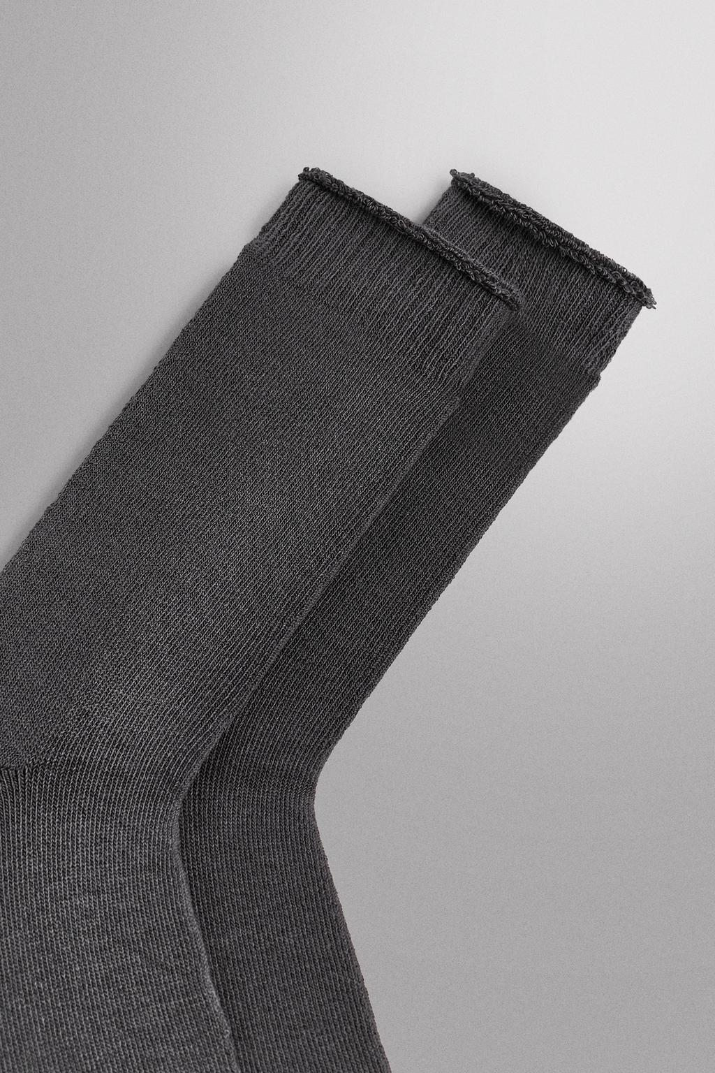 НОСКИ ИЗ СМЕСОВОГО ХЛОПКА С МАХРОВОЙ ИЗНАНКОЙ