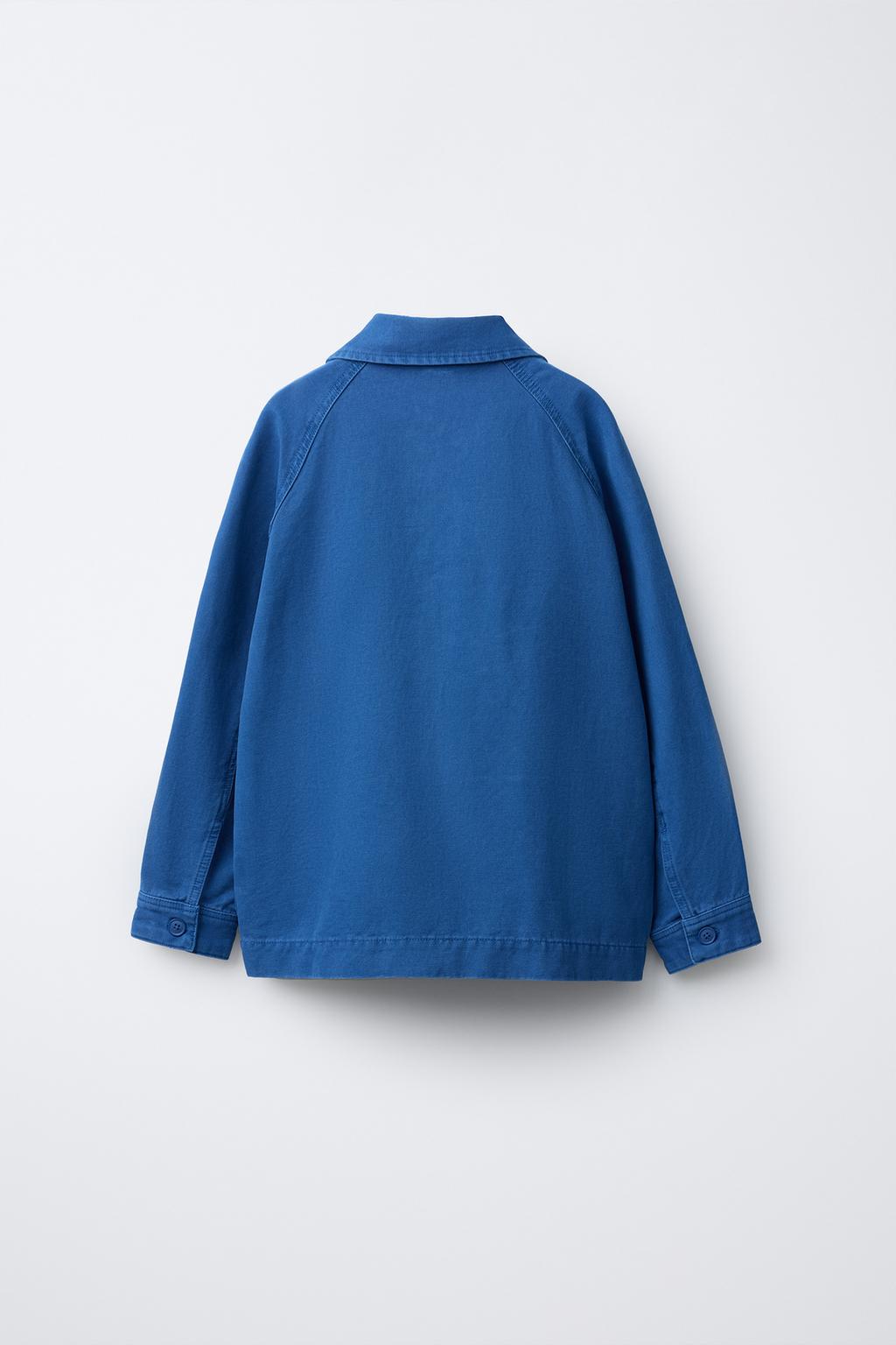 КУРТКА-РУБАШКА ИЗ ХОЛЩА С КАРМАНАМИ