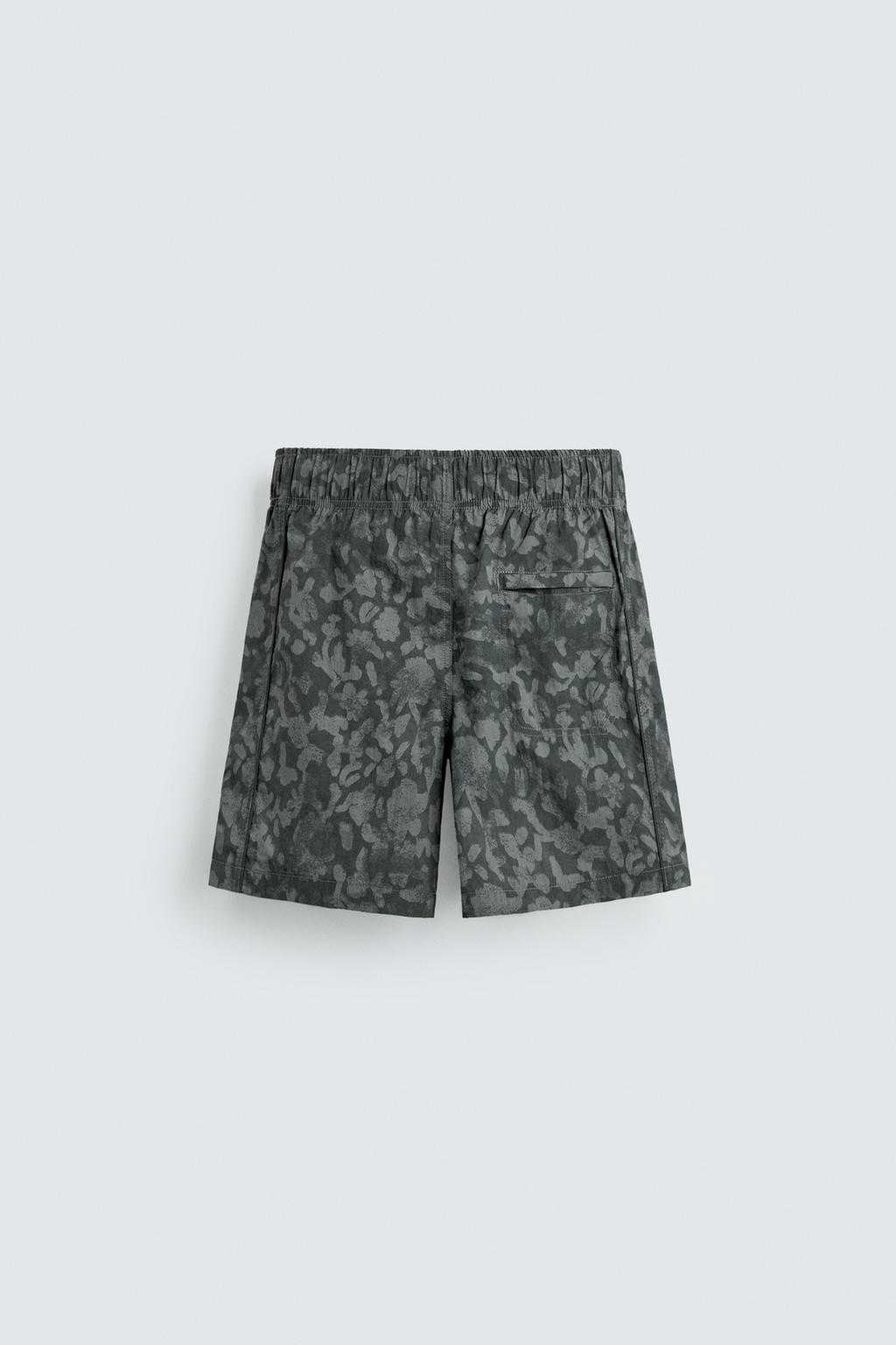 Плавки с принтом до колена