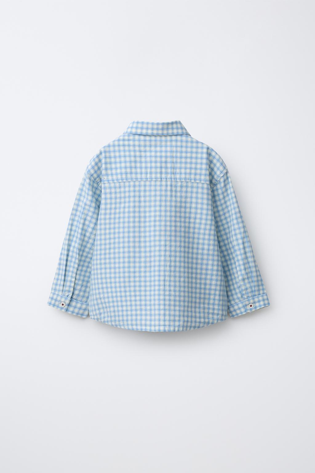 РУБАШКА В КЛЕТКУ С КАРМАНОМ