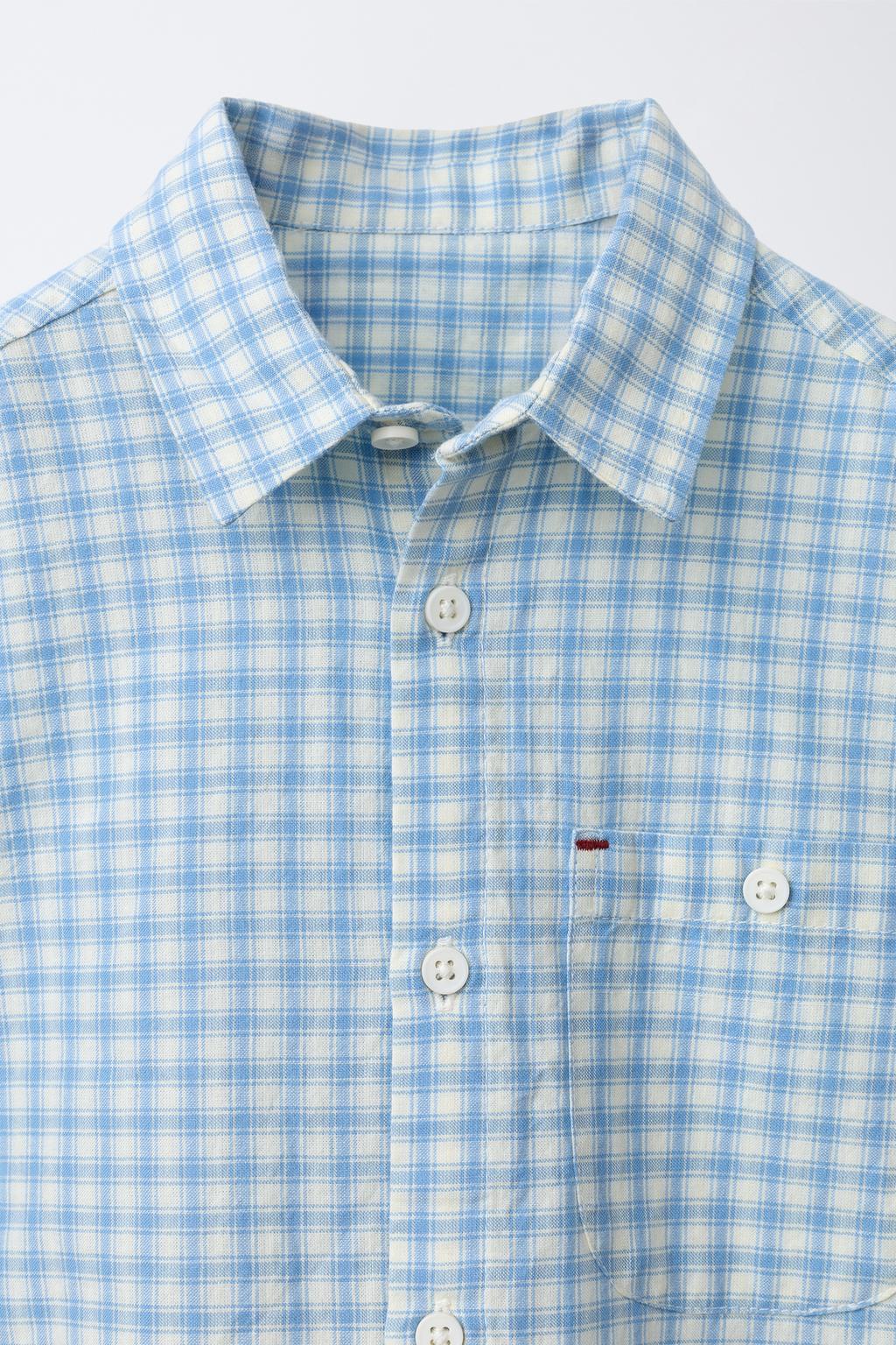 РУБАШКА В КЛЕТКУ С КАРМАНОМ