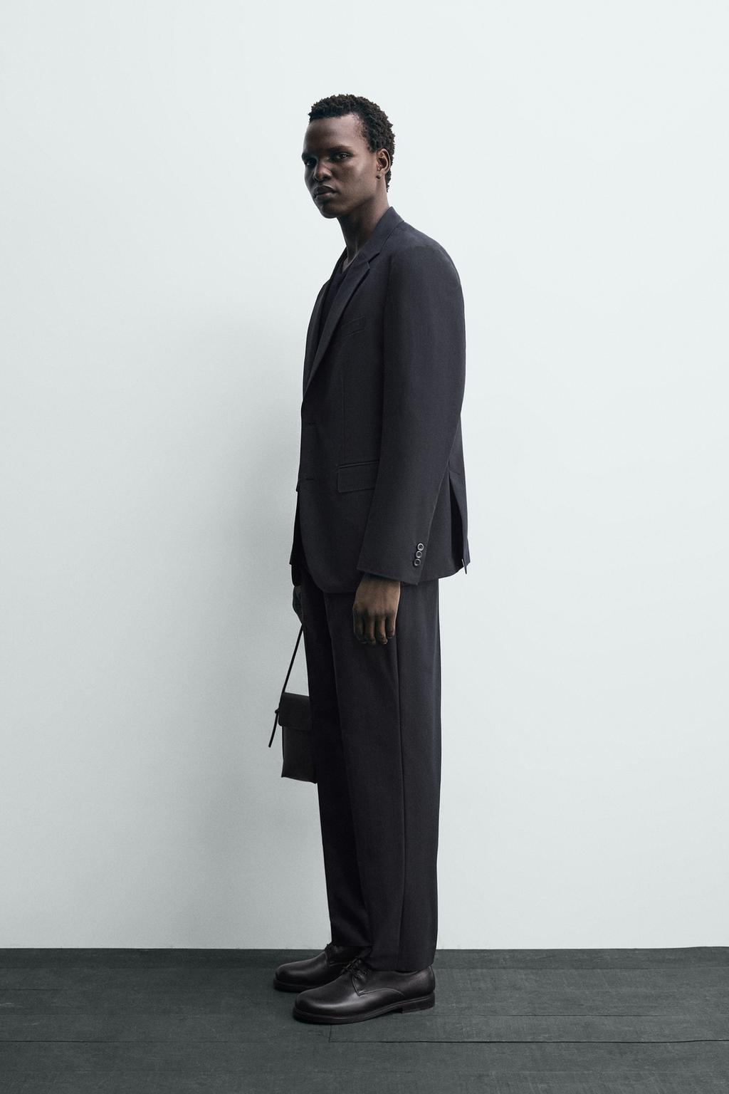 КОСТЮМНЫЕ БРЮКИ ИЗ ВЫСОКОТЕХНОЛОГИЧНОЙ ТКАНИ NON-IRON