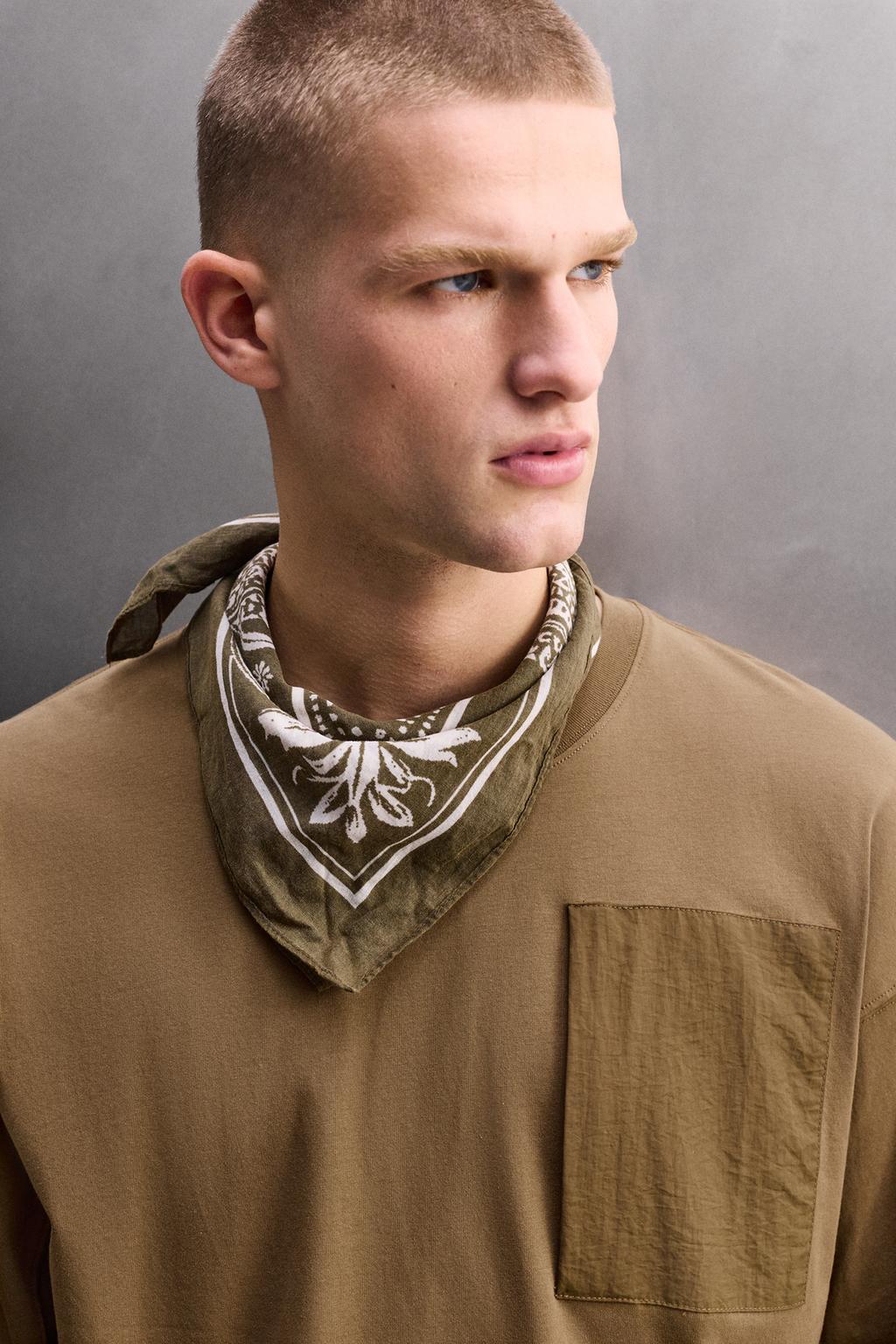 ФУТБОЛКА С ДЛИННЫМИ РУКАВАМИ И КАРМАНОМ