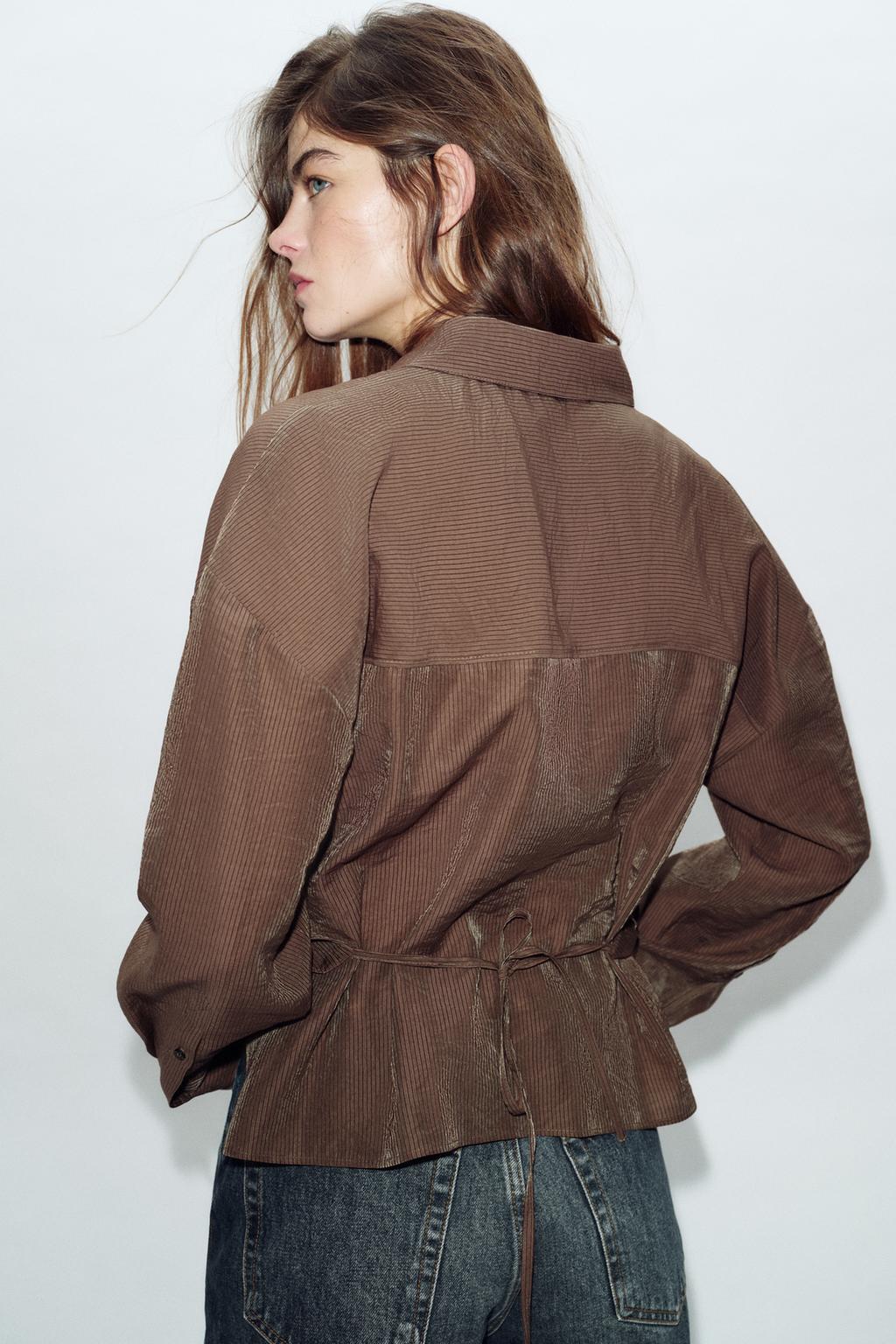 РУБАШКА С ЗАПАХОМ В ПОЛОСКУ