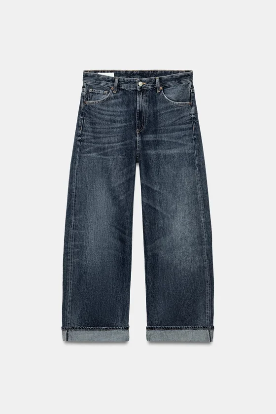 ДЖИНСЫ TRF BAGGY FOLDED СО СРЕДНЕЙ ПОСАДКОЙ