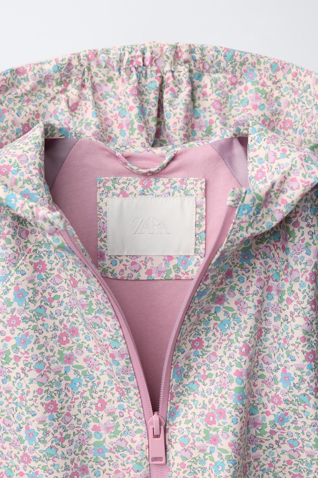 ПРОРЕЗИНЕННЫЙ ДОЖДЕВИК С ЦВЕТОЧНЫМ ПРИНТОМ WATER REPELLENT