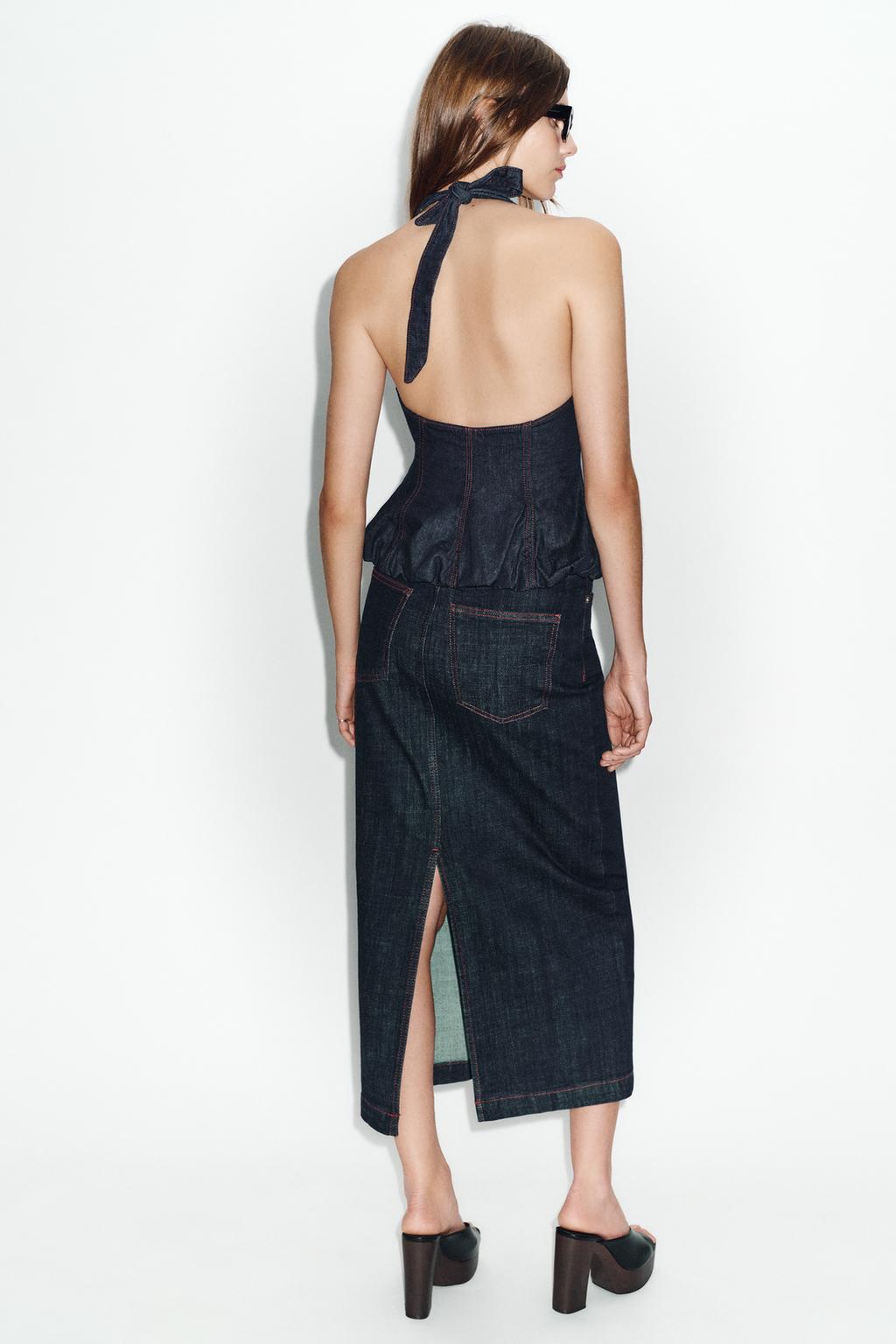 ДЖИНСОВАЯ ЮБКА МИДИ Z1975