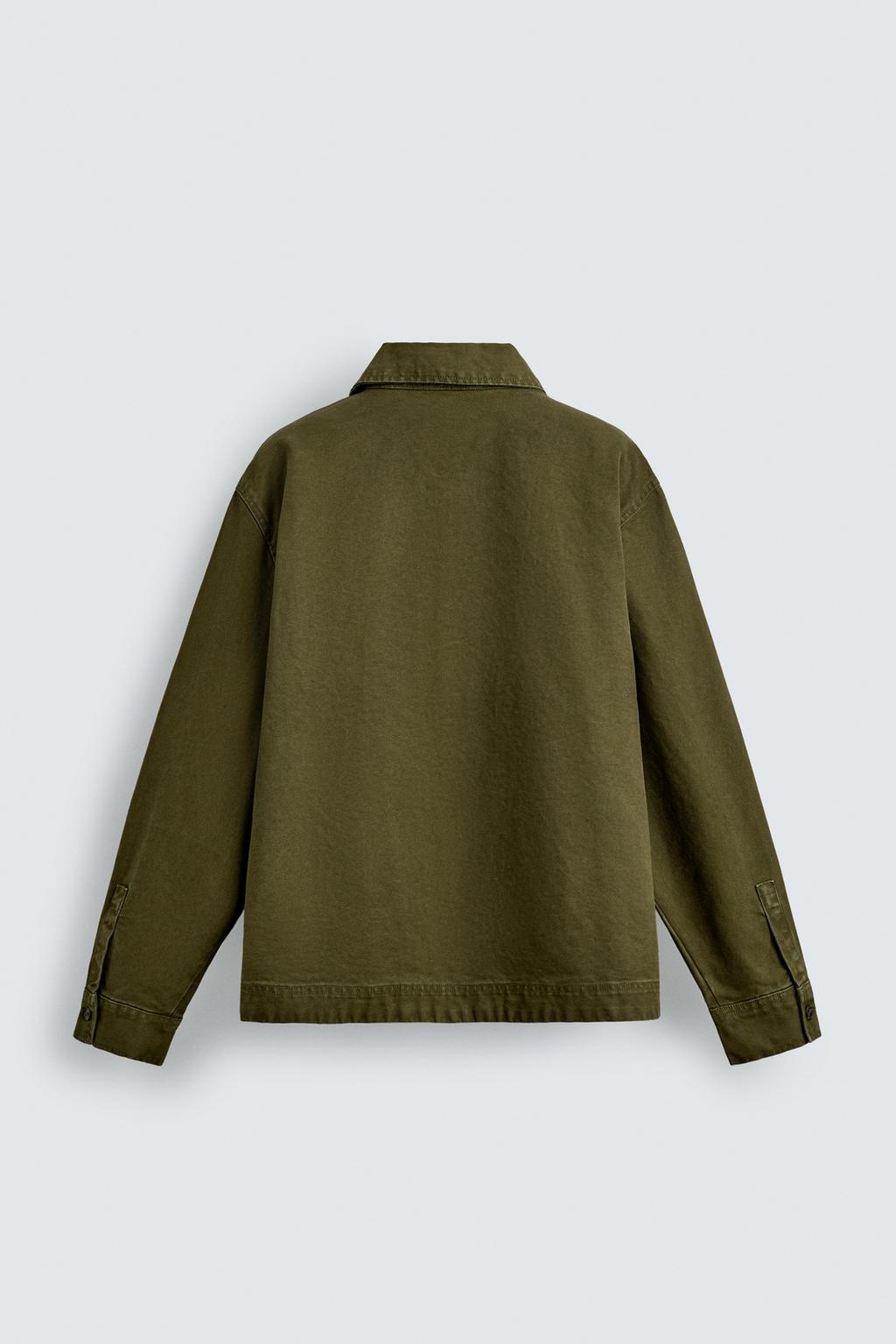 КУРТКА-РУБАШКА СВОБОДНОГО КРОЯ С КАРМАНАМИ
