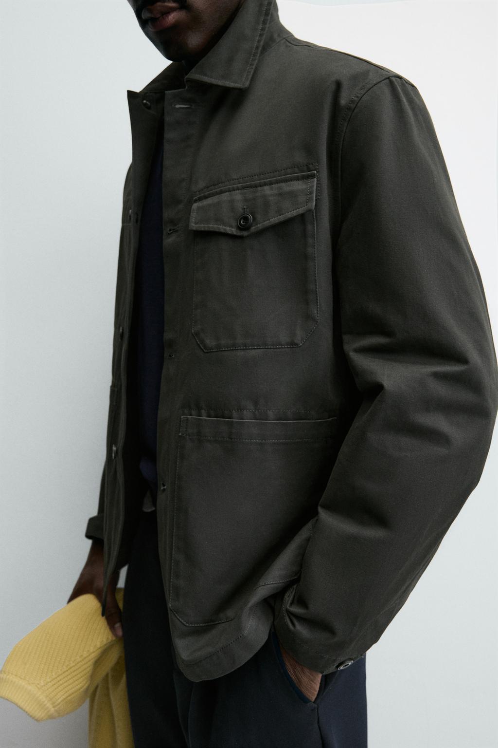 КУРТКА-РУБАШКА КЛАССИЧЕСКОГО КРОЯ С КАРМАНАМИ