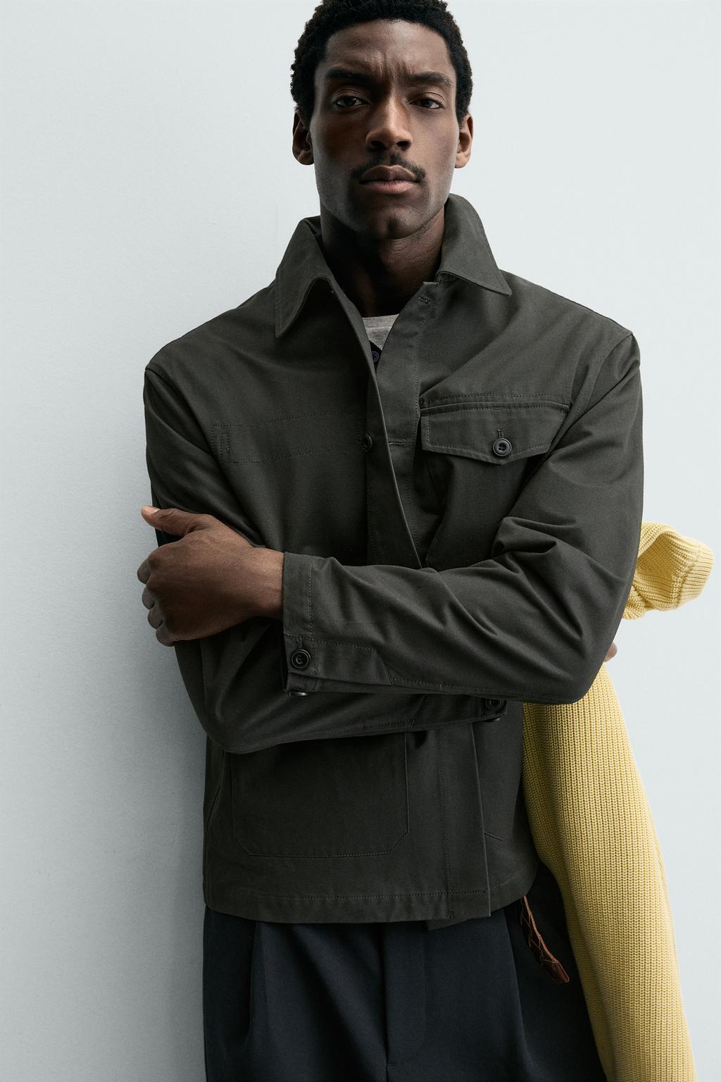 КУРТКА-РУБАШКА КЛАССИЧЕСКОГО КРОЯ С КАРМАНАМИ