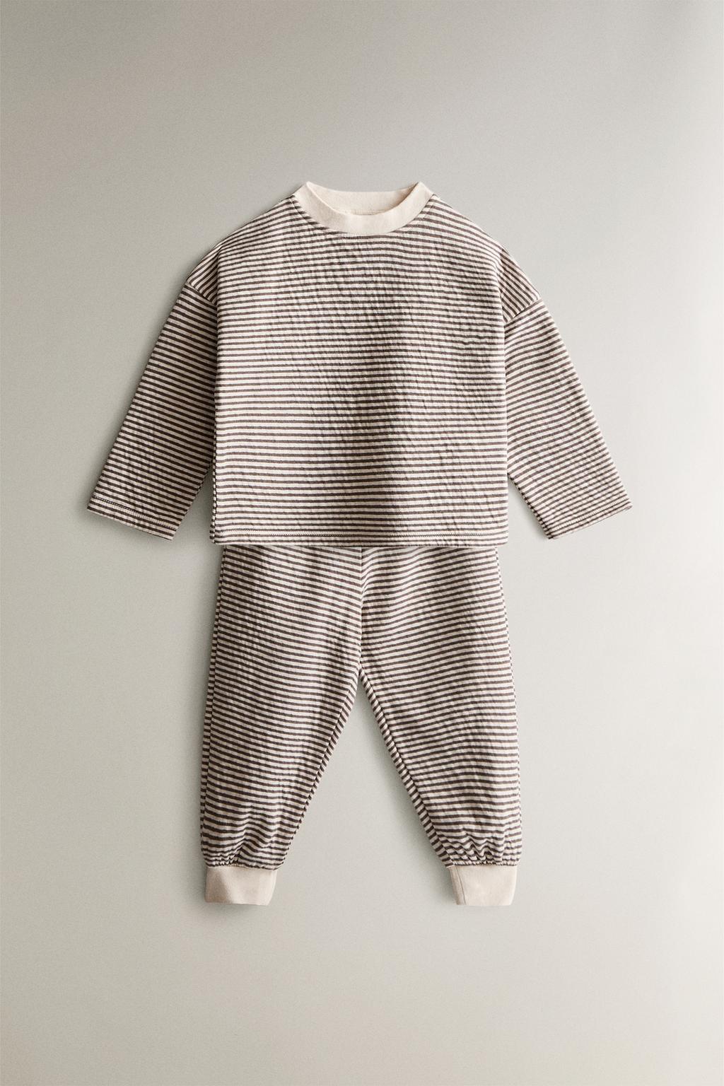 Детский пижамный комплект в полоску