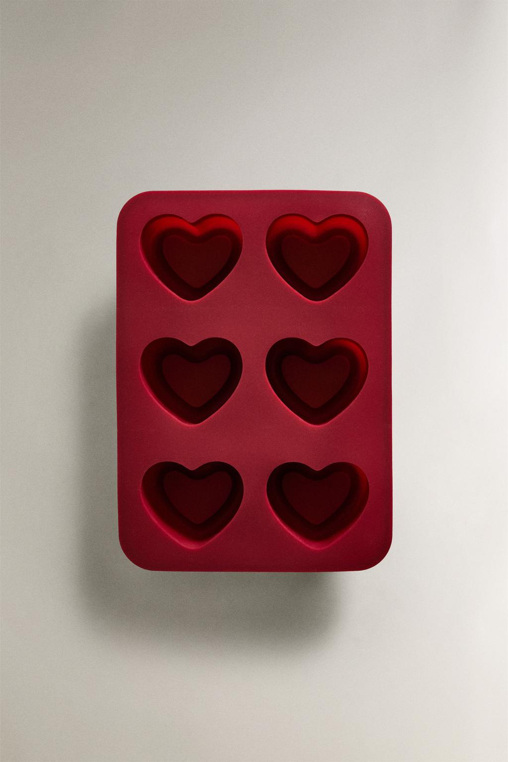 Форма для льда в форме сердец из силикона