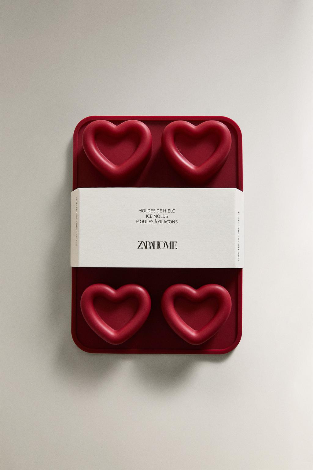 Форма для льда в форме сердец из силикона