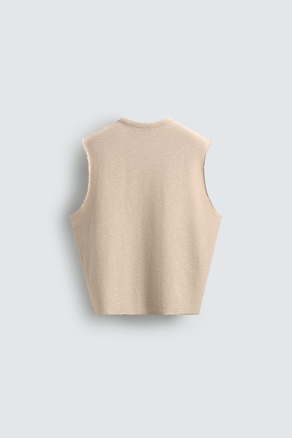 Трикотажная майка с контрастным принтом