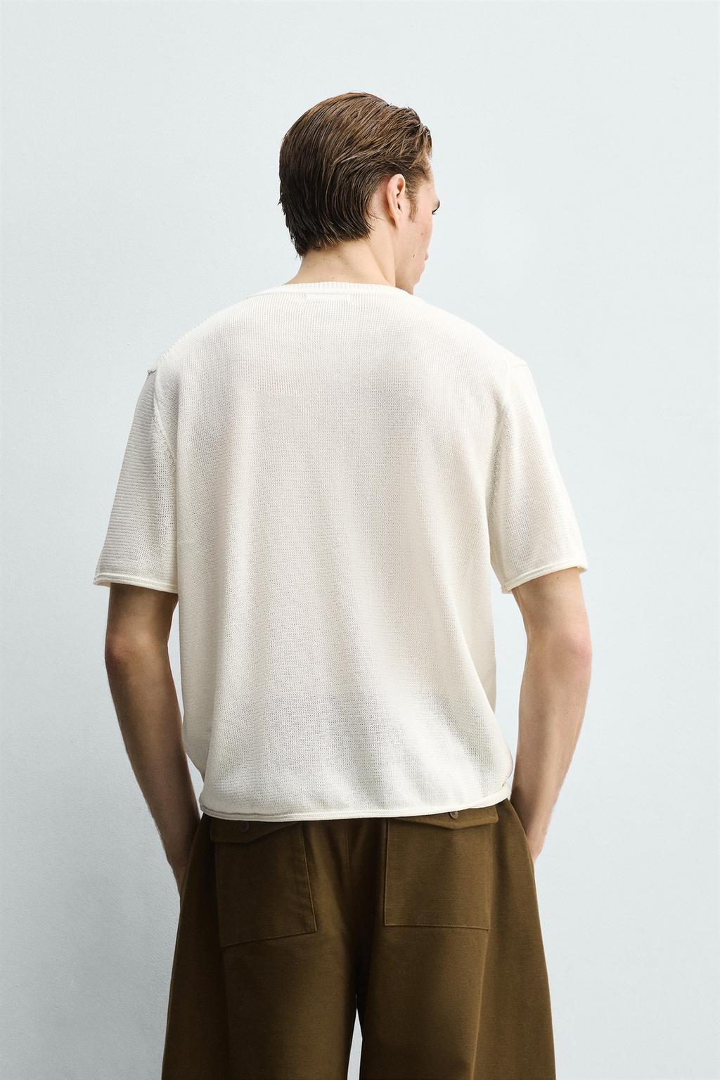 Трикотажная футболка из вискозного микса