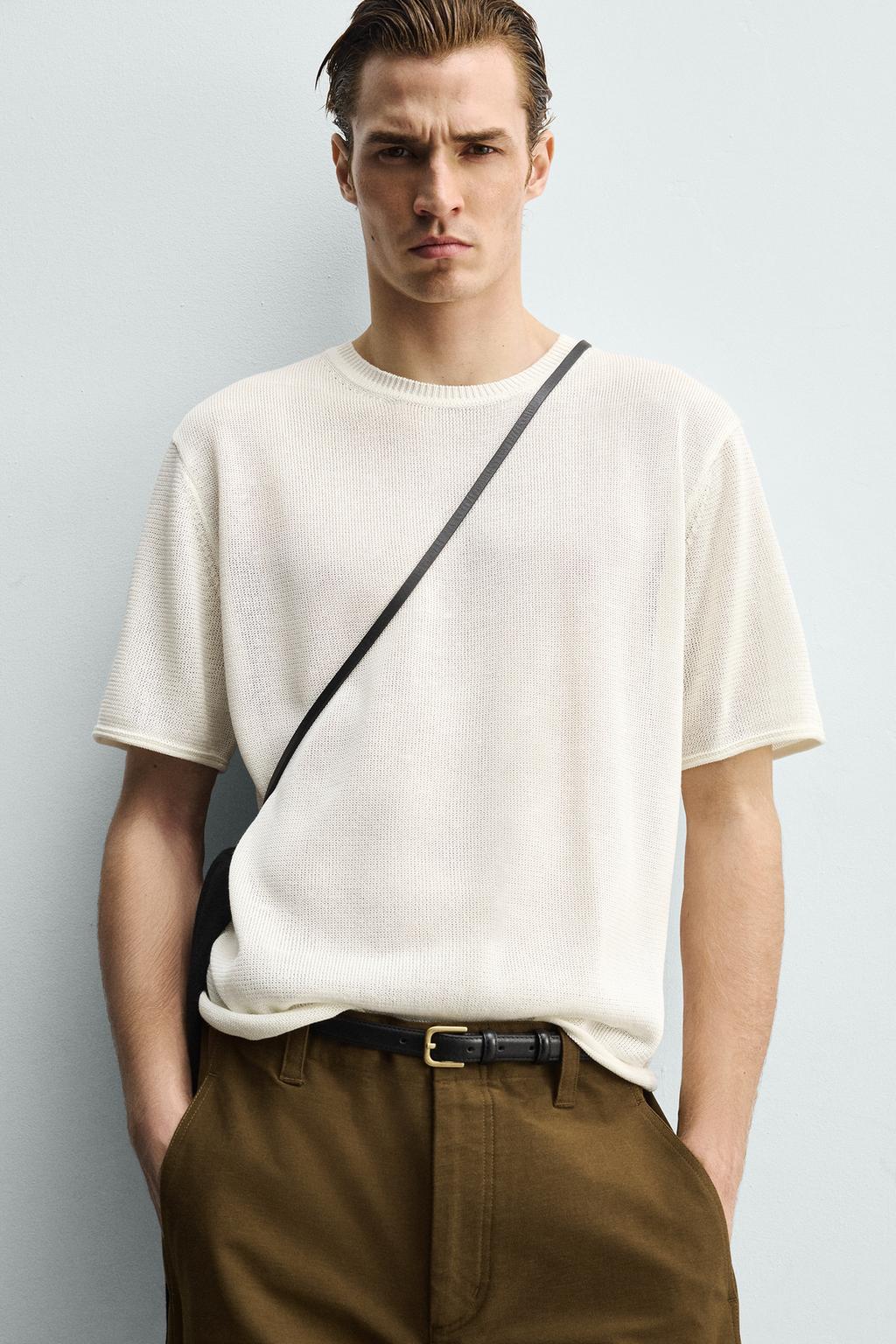 Трикотажная футболка из вискозного микса