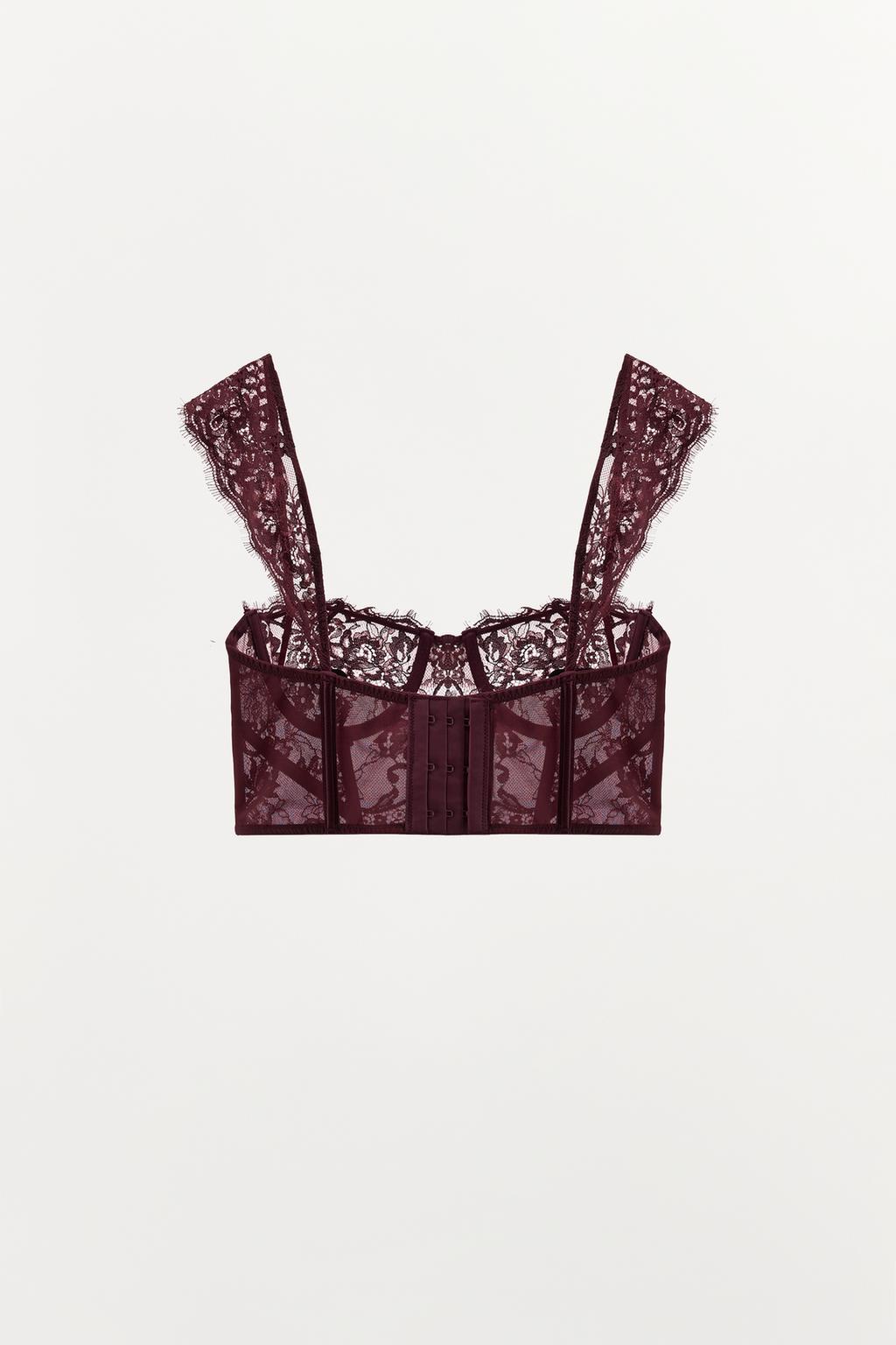 КРУЖЕВНОЙ БЮСТГАЛЬТЕР НА КОСТОЧКАХ