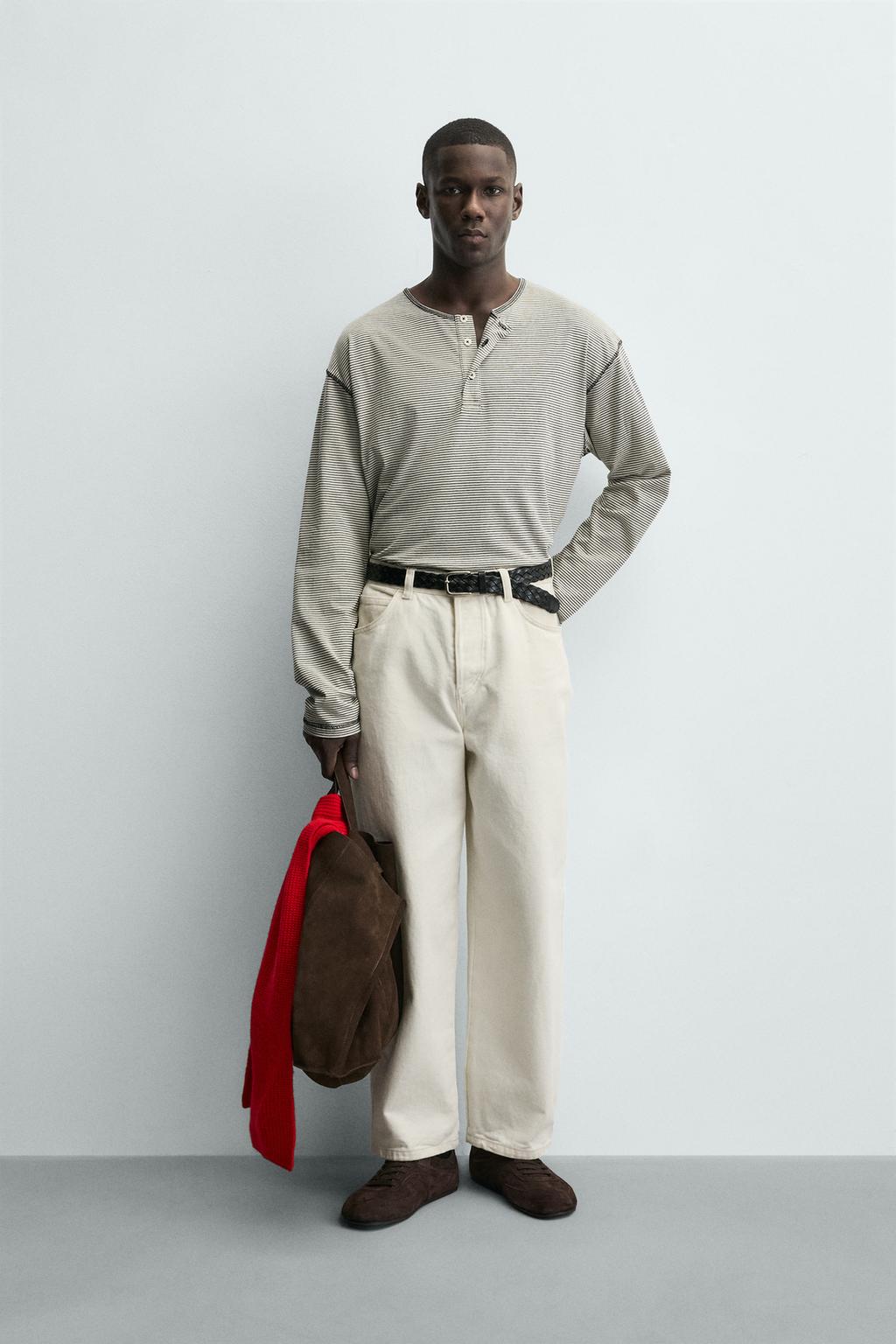 ФУТБОЛКА В ПОЛОСКУ С КРУГЛЫМ ВЫРЕЗОМ