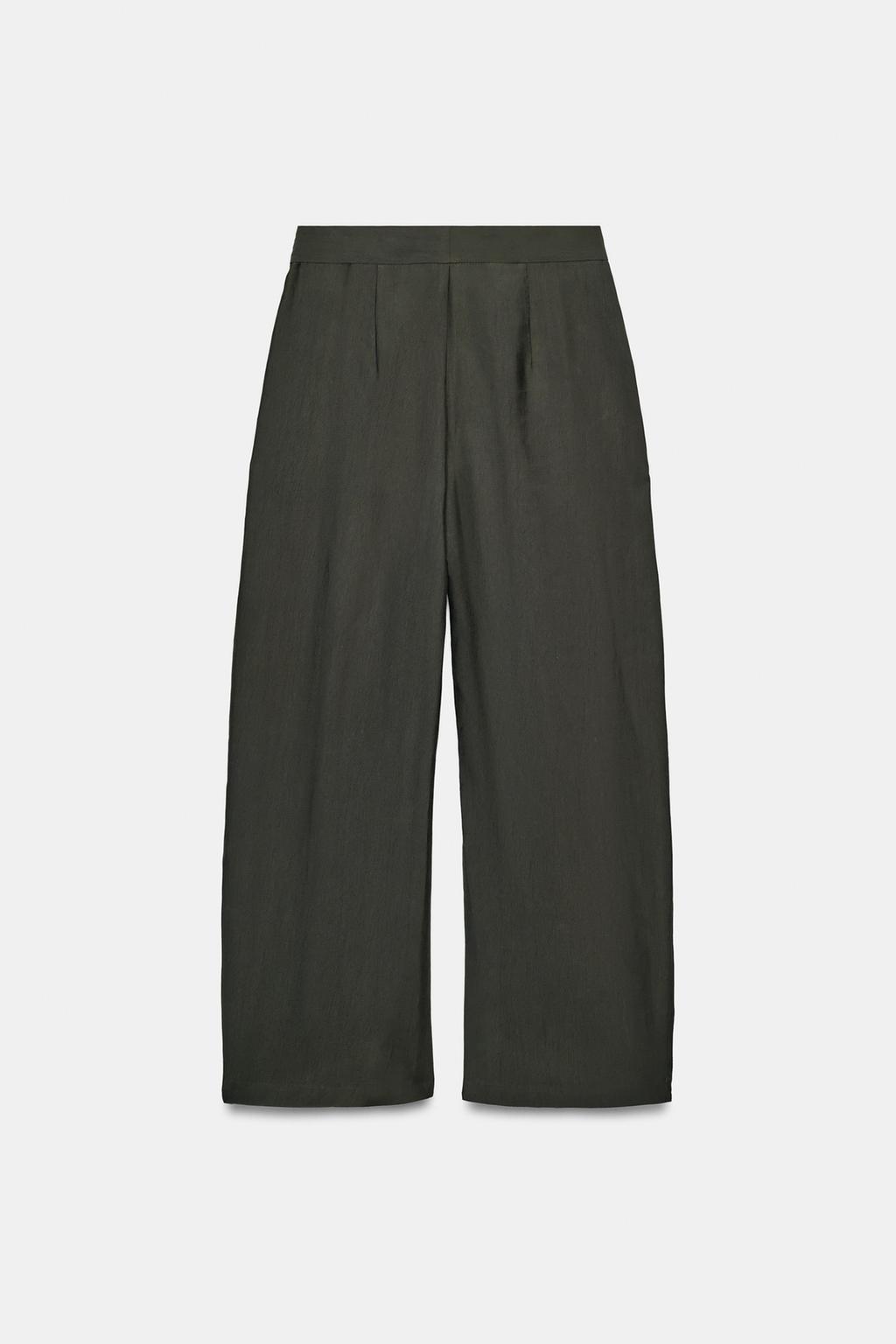 БРЮКИ WIDE-LEG С ЗАЩИПАМИ — ZW COLLECTION