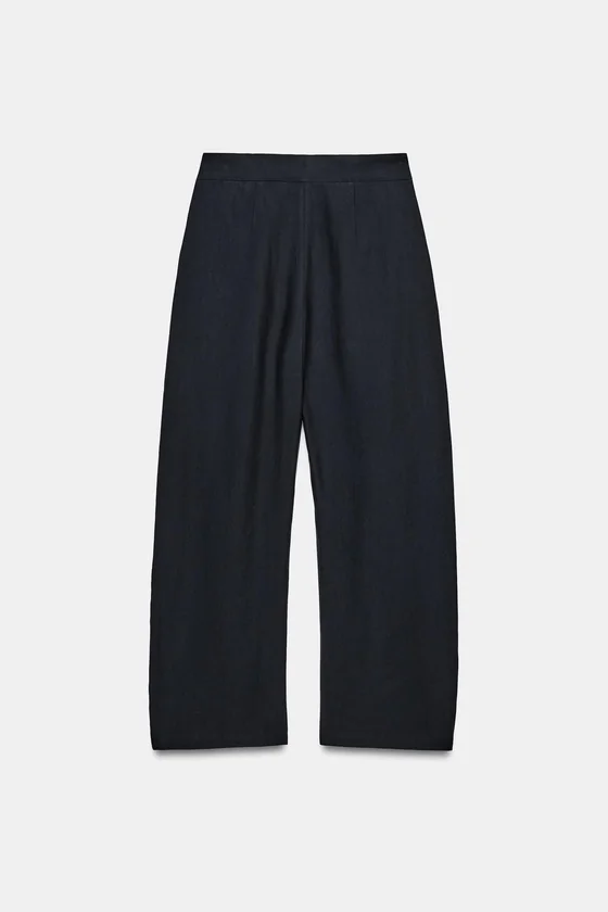 БРЮКИ WIDE-LEG С ЗАЩИПАМИ — ZW COLLECTION