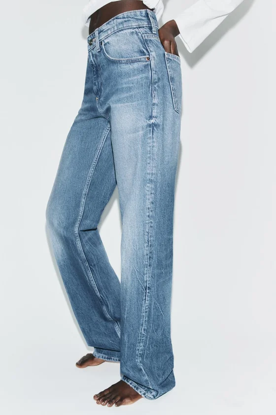 ДЖИНСЫ TRF WIDE LEG С ВЫСОКОЙ ПОСАДКОЙ