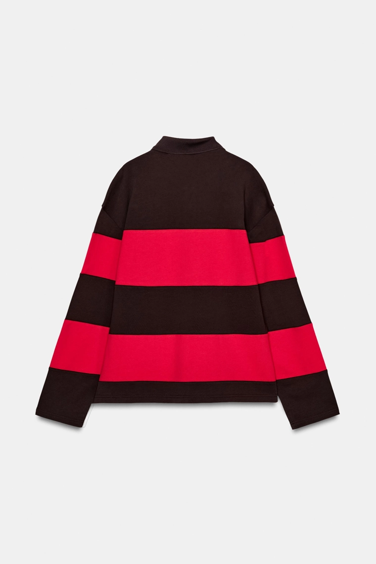 ПОЛО В ПОЛОСКУ С НАШИВКАМИ