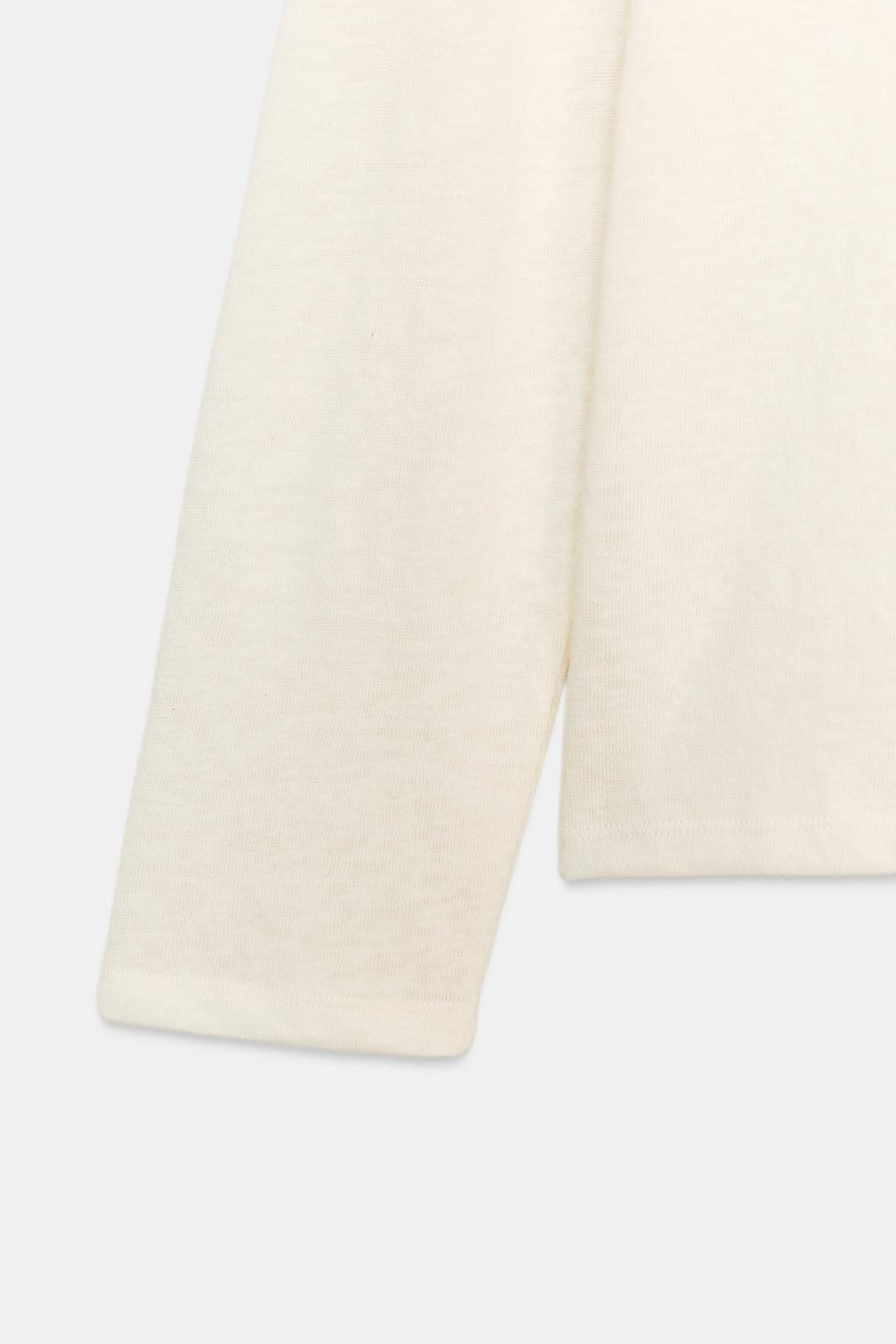 ФУТБОЛКА В СТИЛЕ РУСТИК С ДЛИННЫМИ РУКАВАМИ