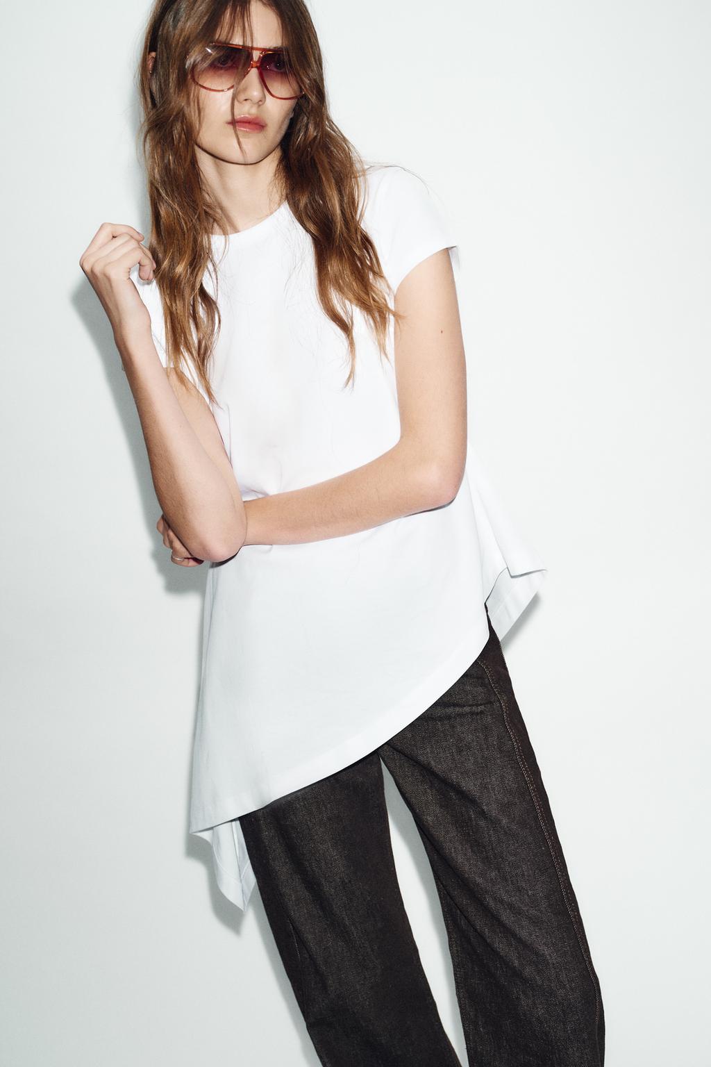 ФУТБОЛКА АСИММЕТРИЧНАЯ С КОРОТКИМ РУКАВОМ